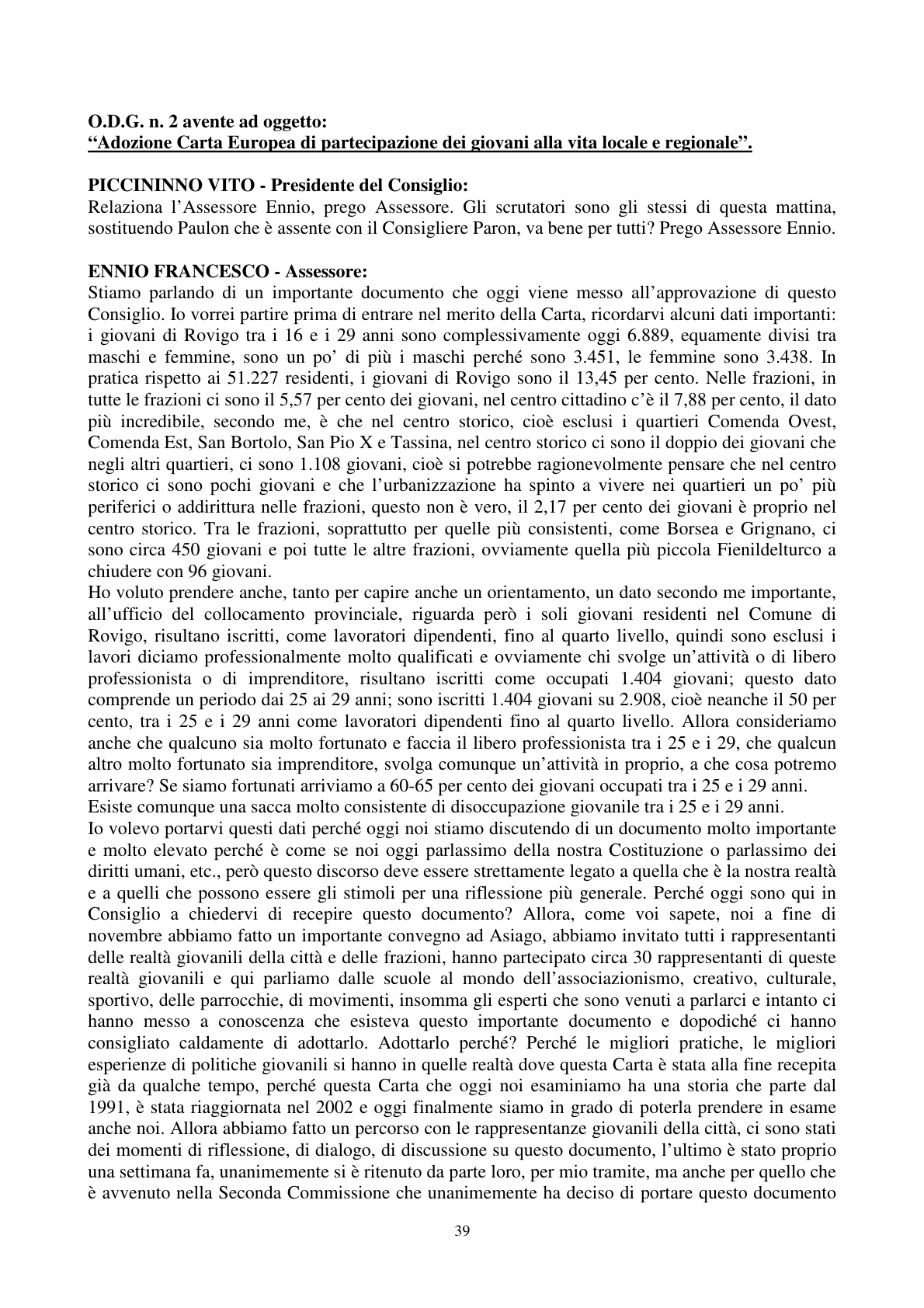 Pagina 40 del verbale