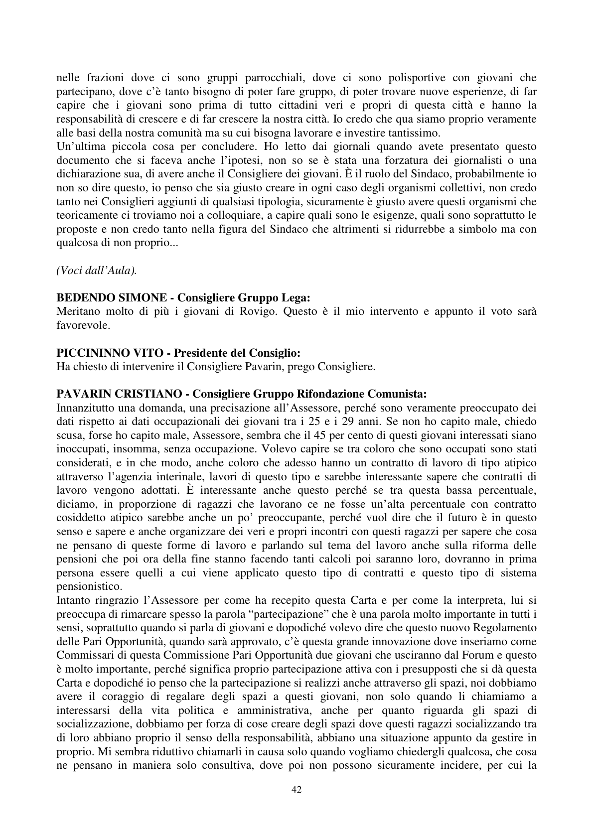 Pagina 43 del verbale