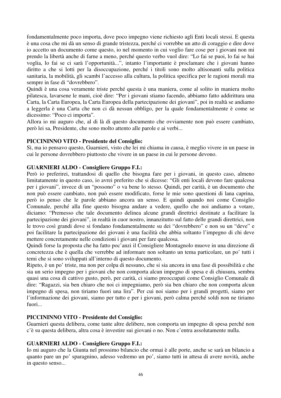 Pagina 47 del verbale