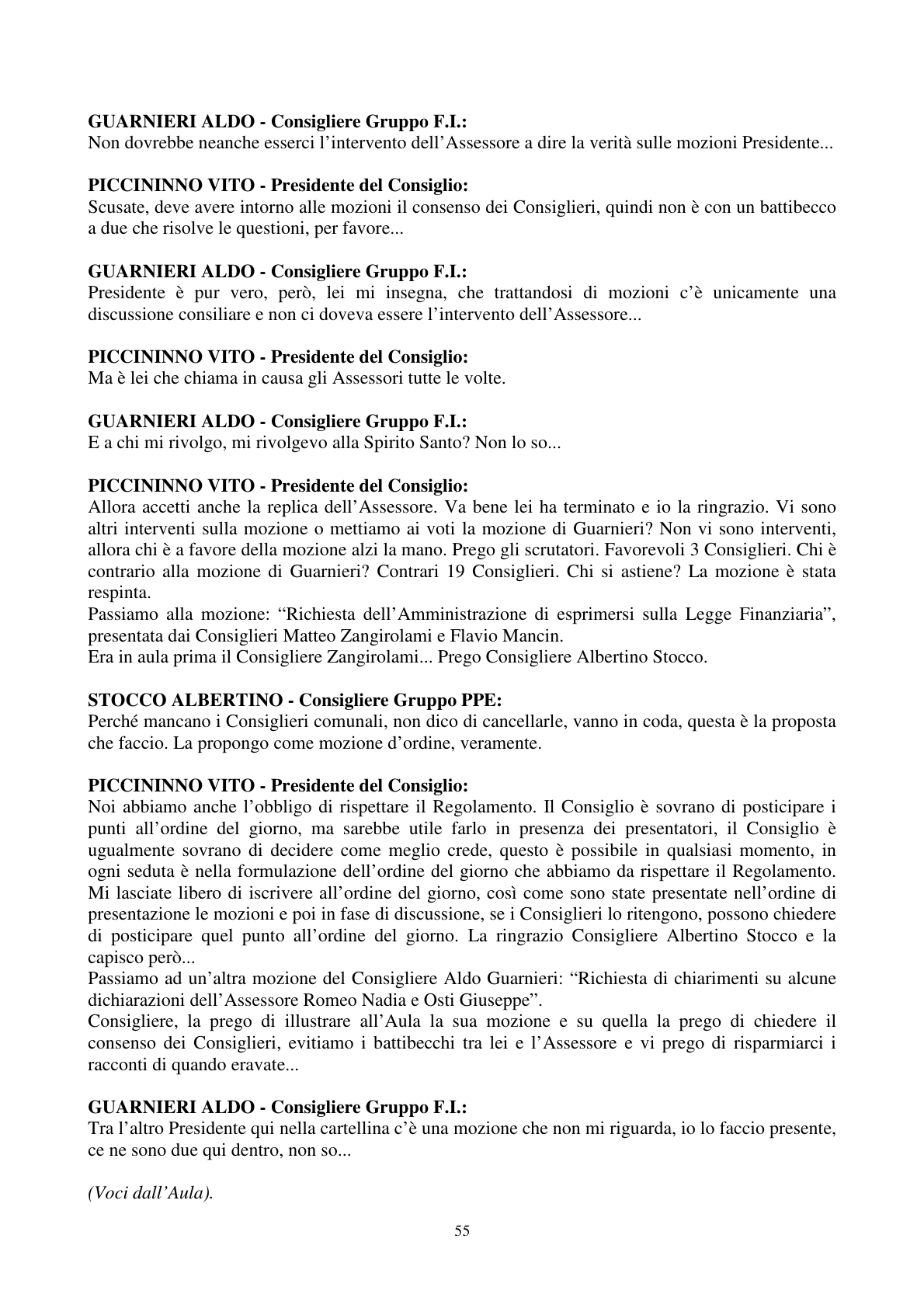 Pagina 56 del verbale