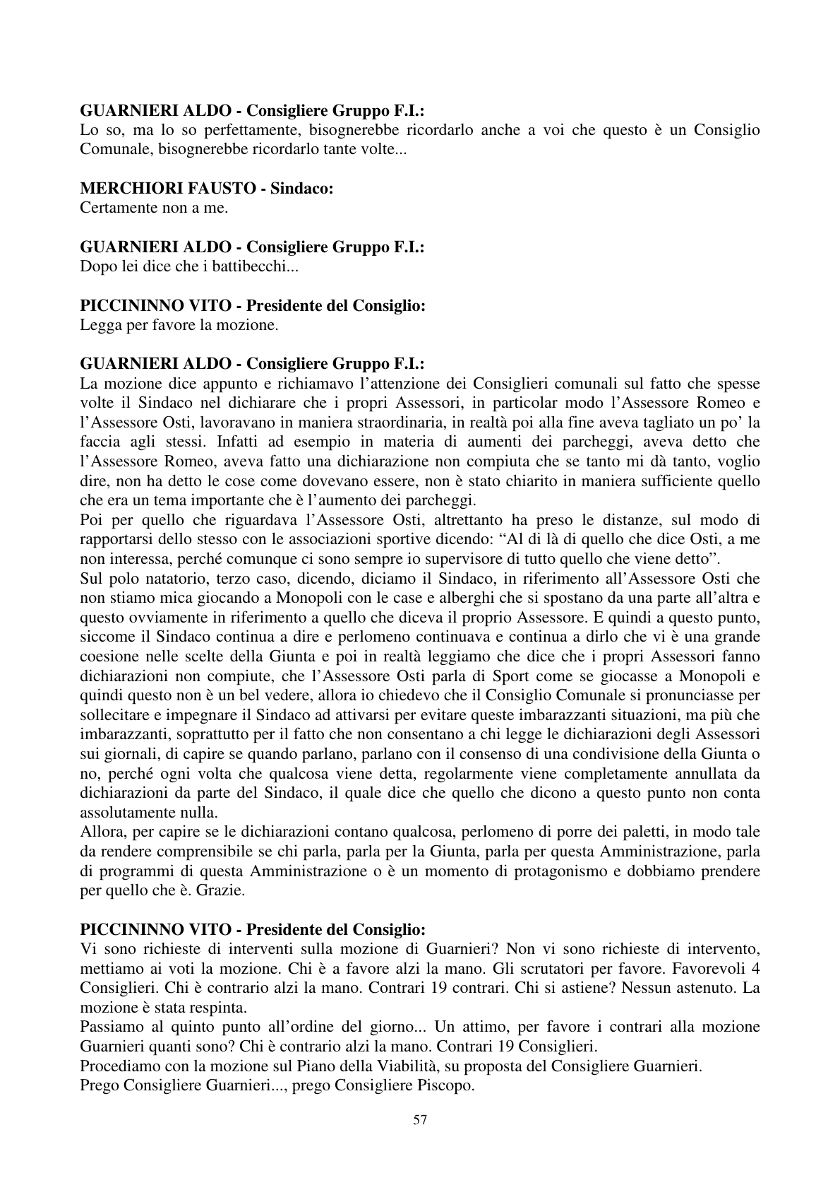 Pagina 58 del verbale