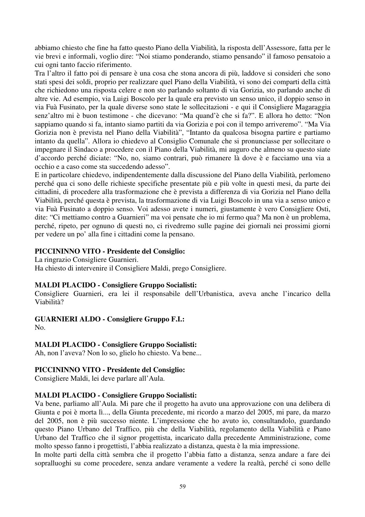 Pagina 60 del verbale