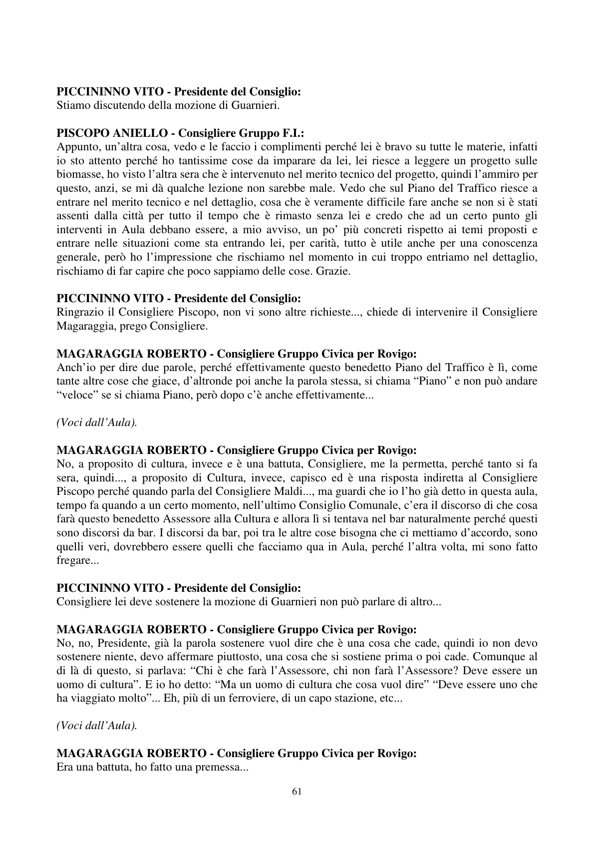 Pagina 62 del verbale