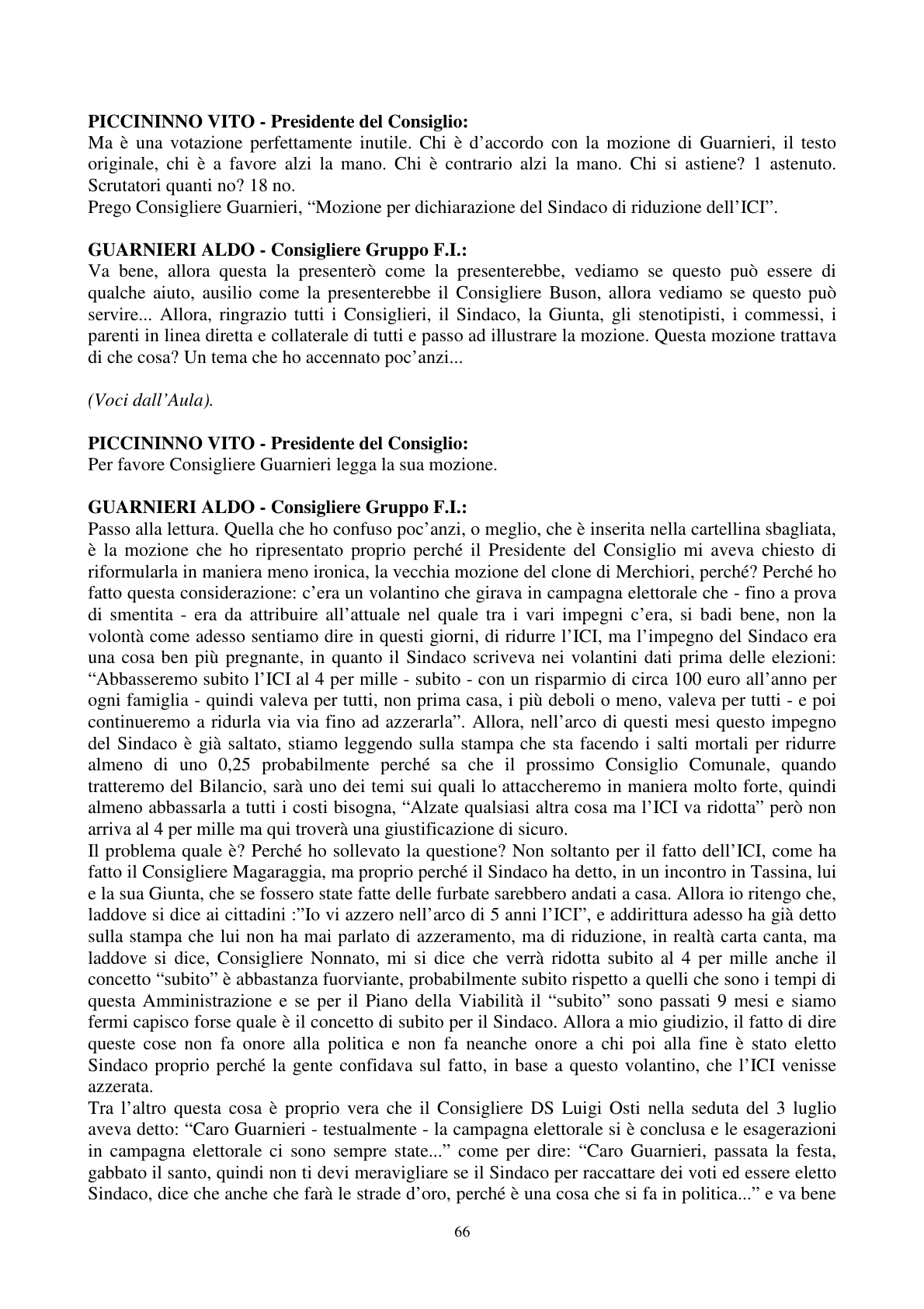 Pagina 67 del verbale