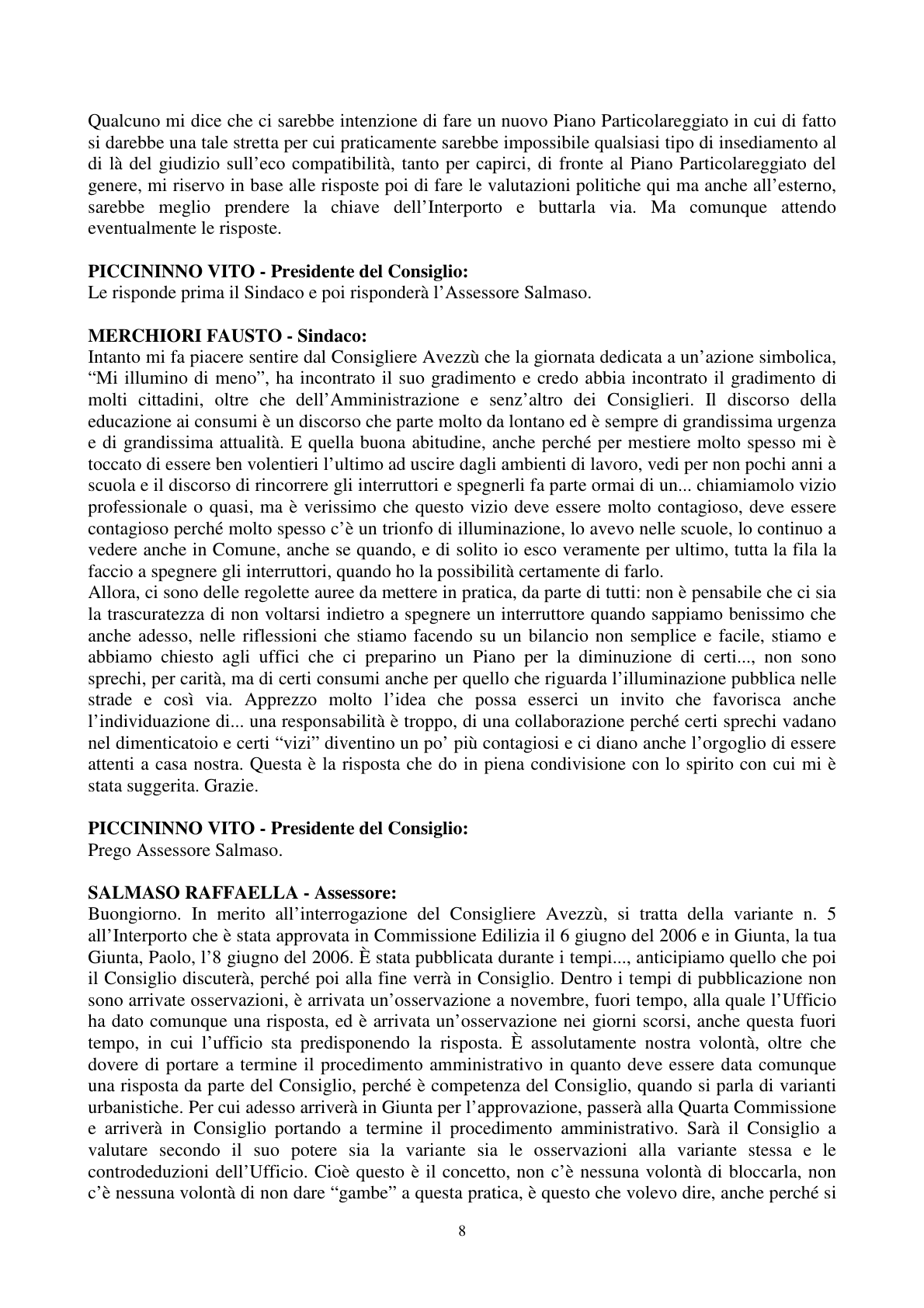 Pagina 9 del verbale