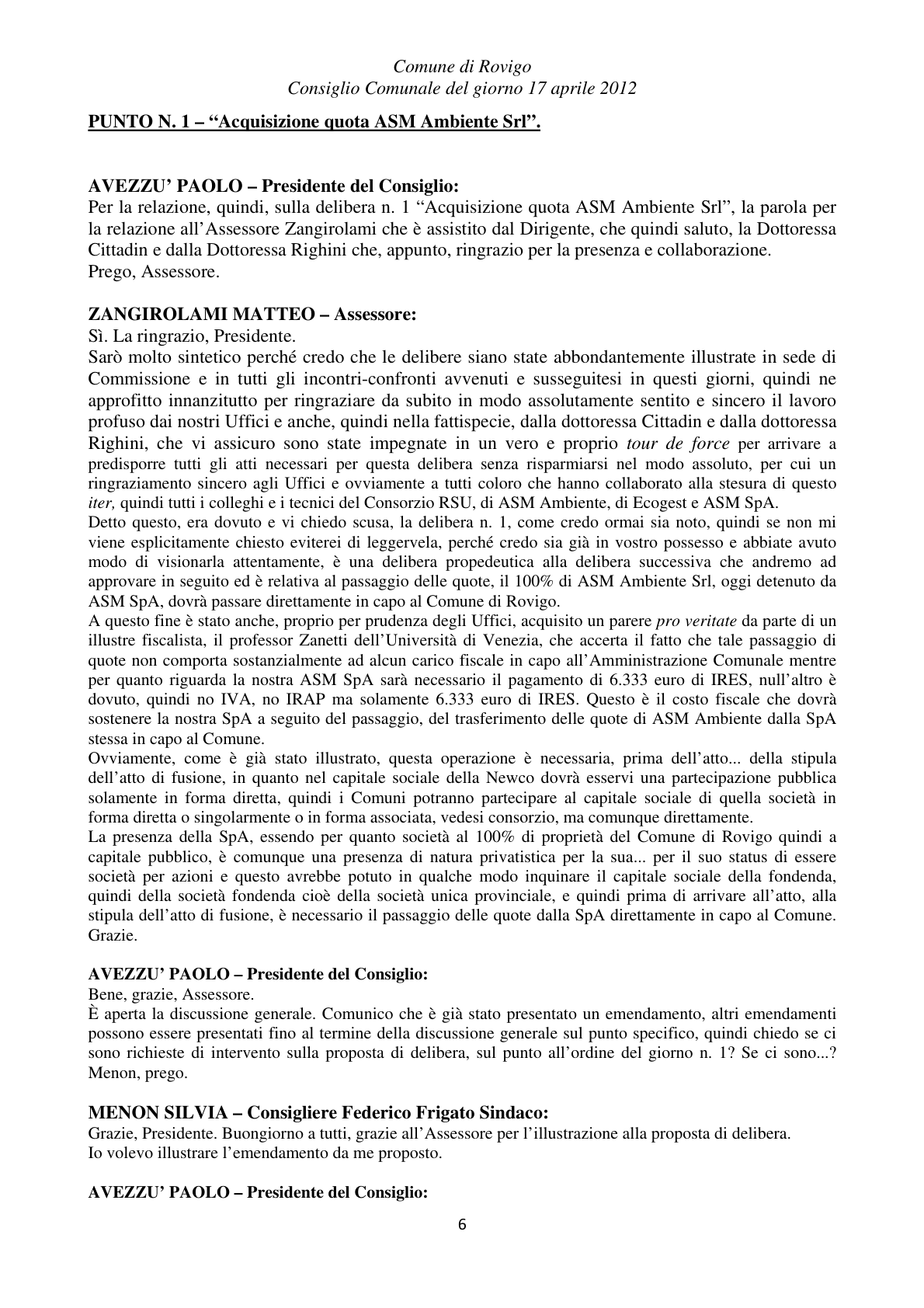 Pagina 6 del verbale