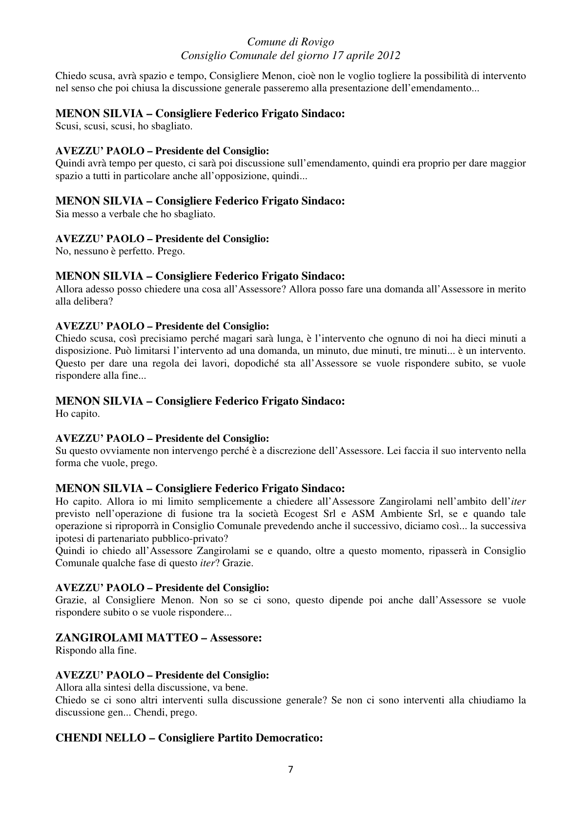 Pagina 7 del verbale
