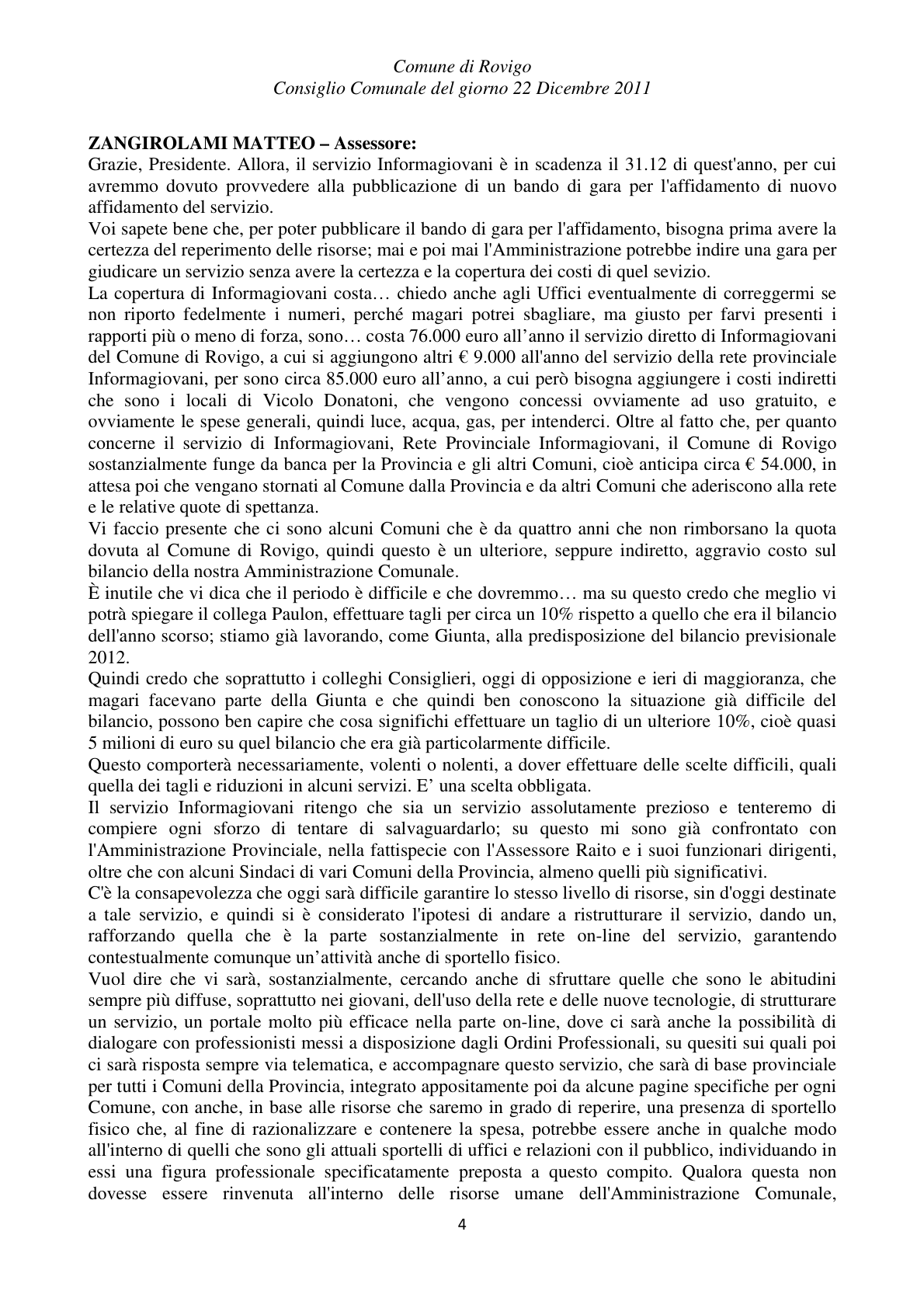 Pagina 4 del verbale