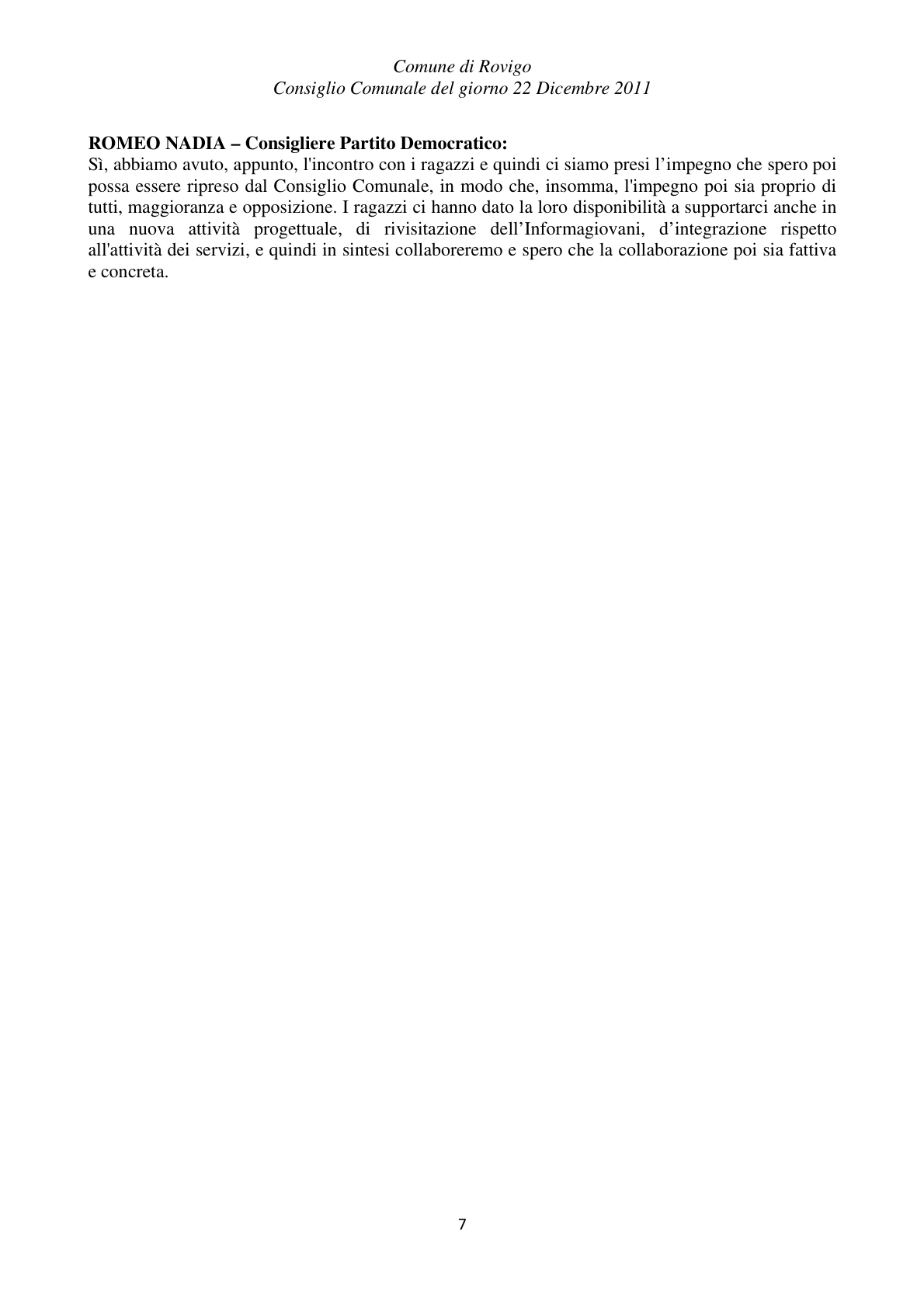 Pagina 7 del verbale