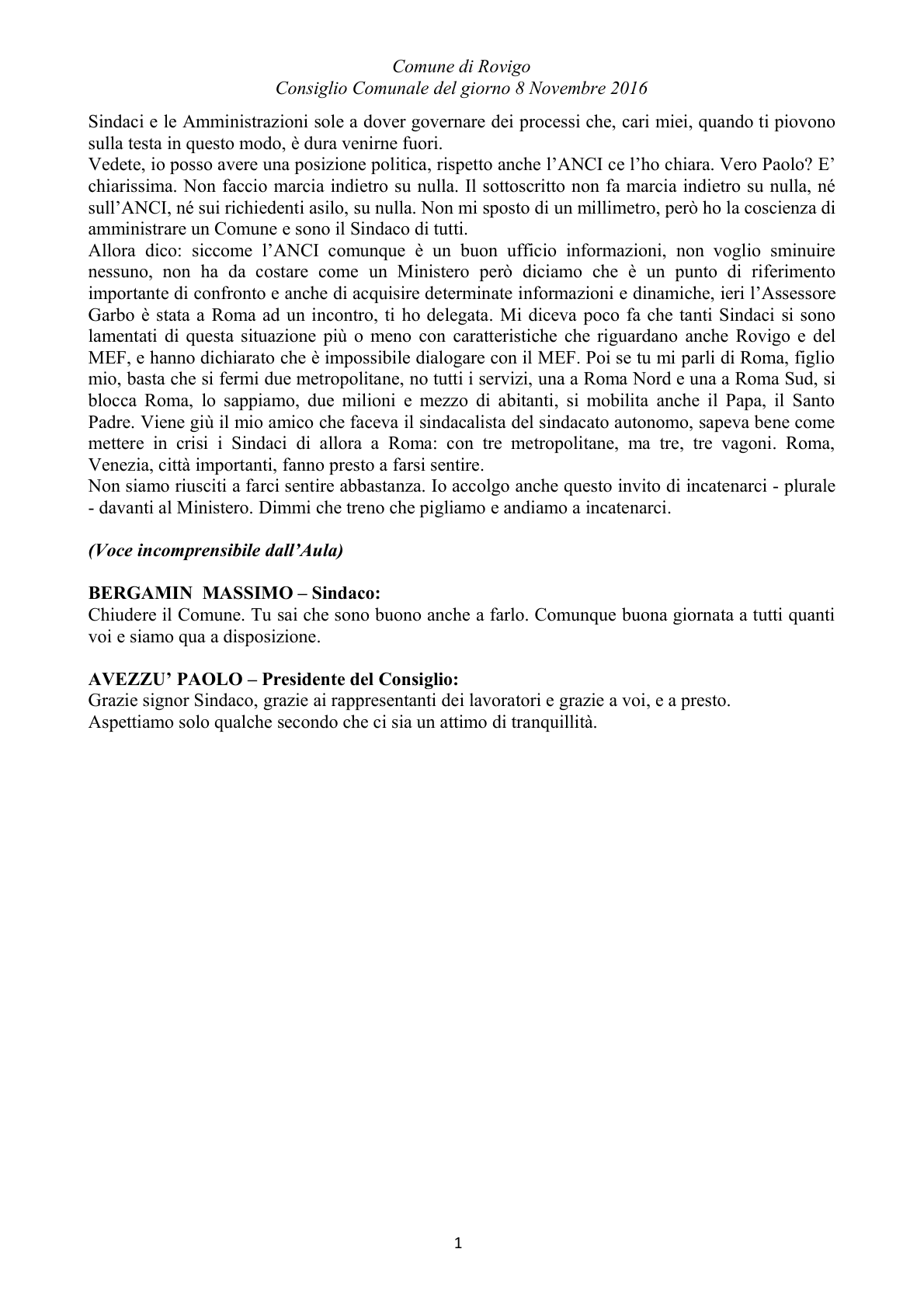 Pagina 16 del verbale