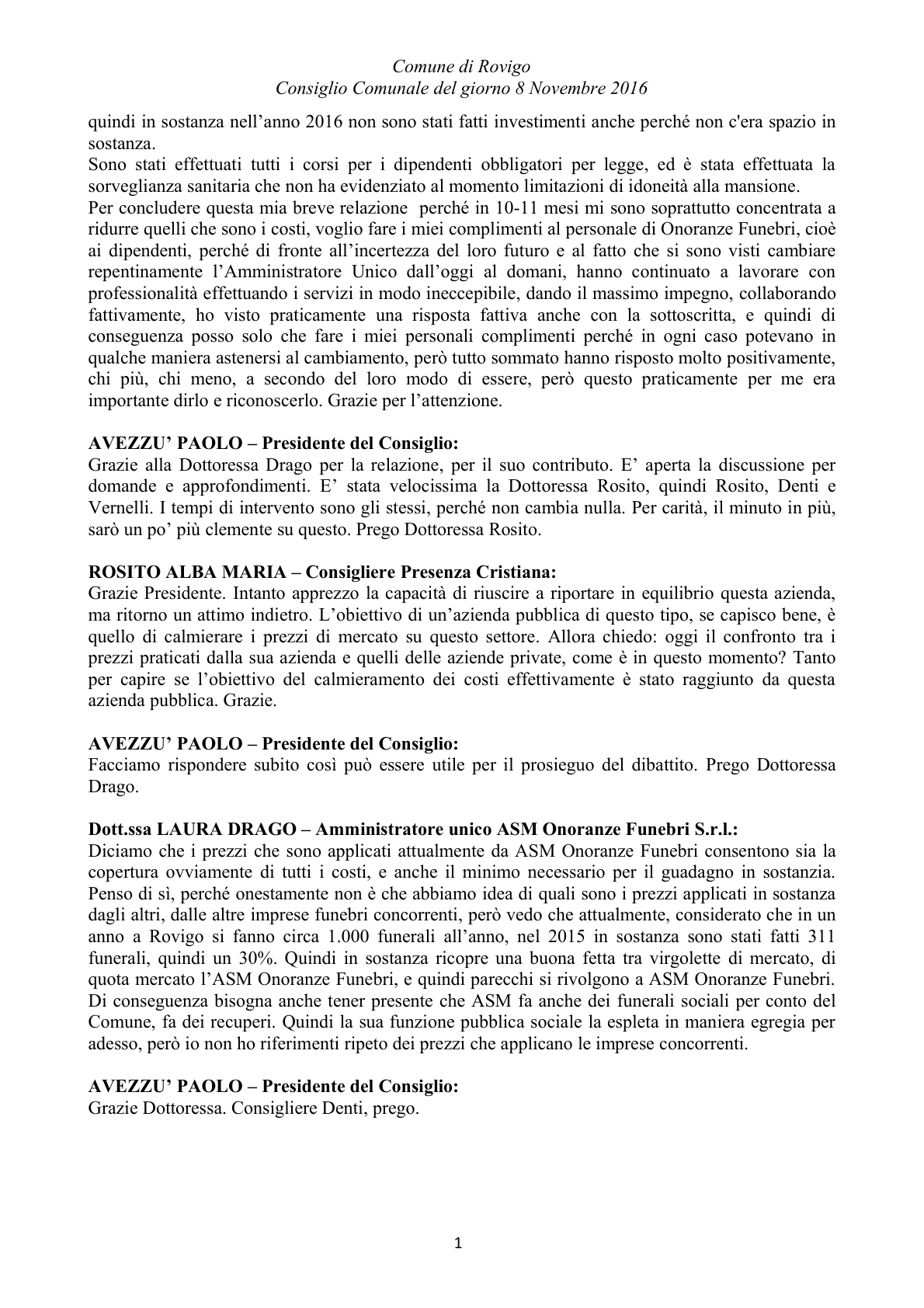 Pagina 19 del verbale