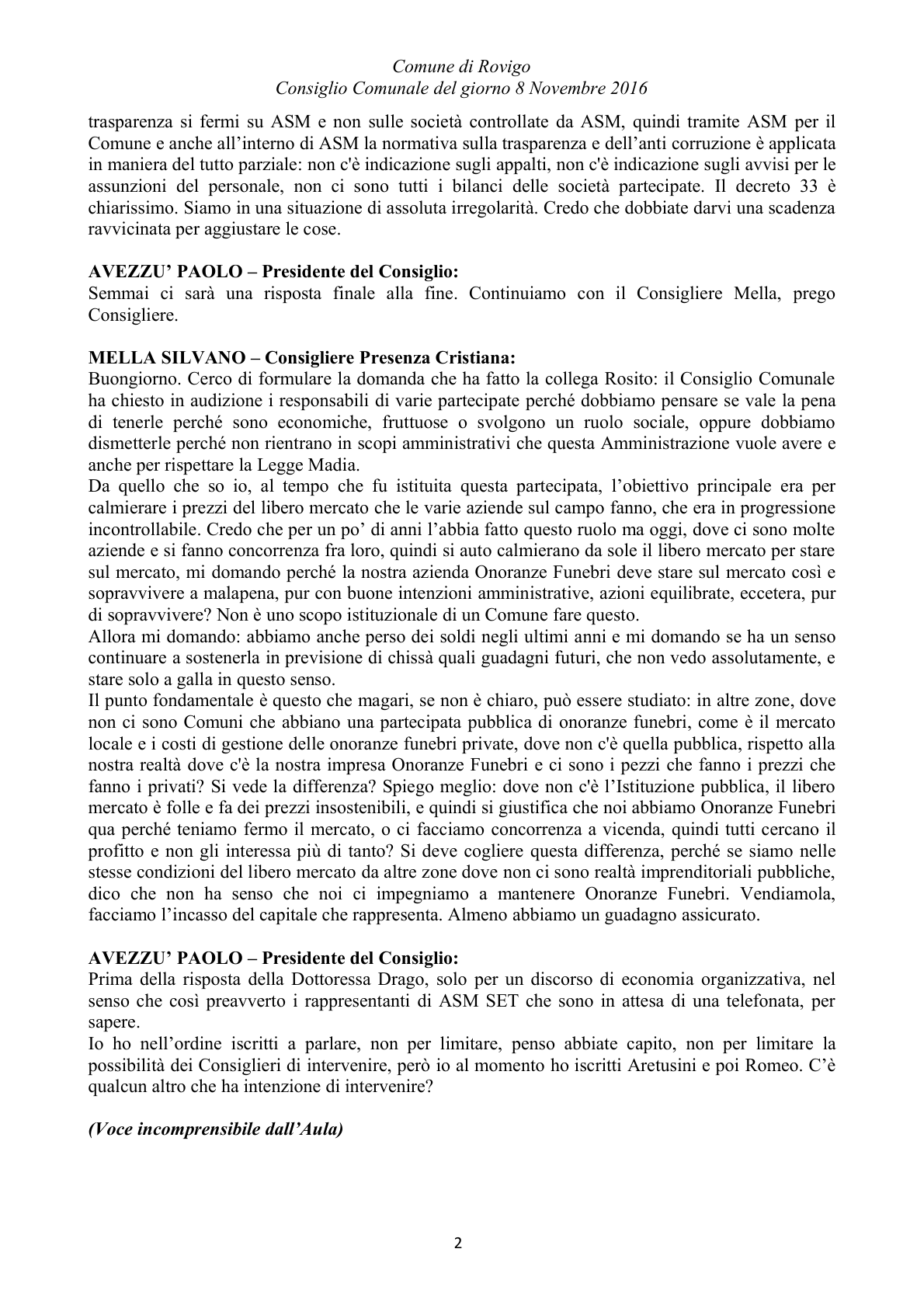 Pagina 22 del verbale