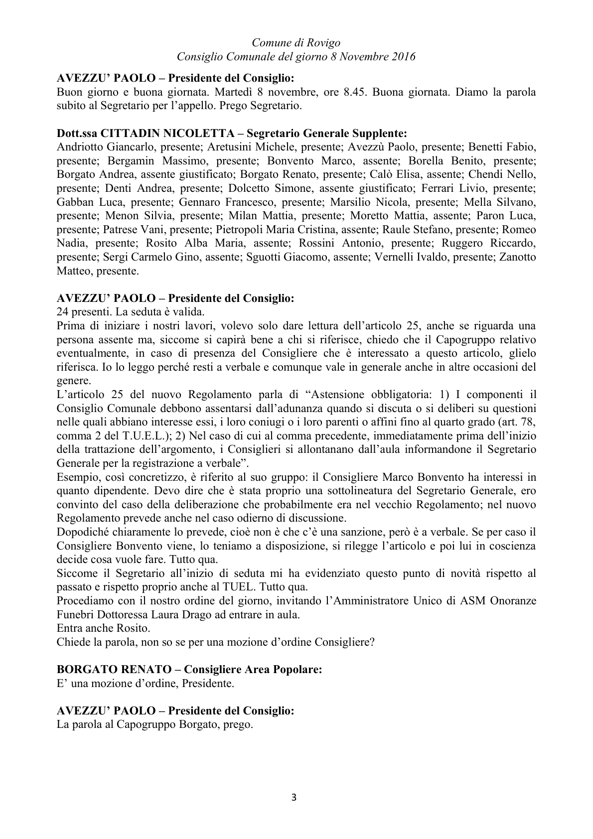 Pagina 3 del verbale