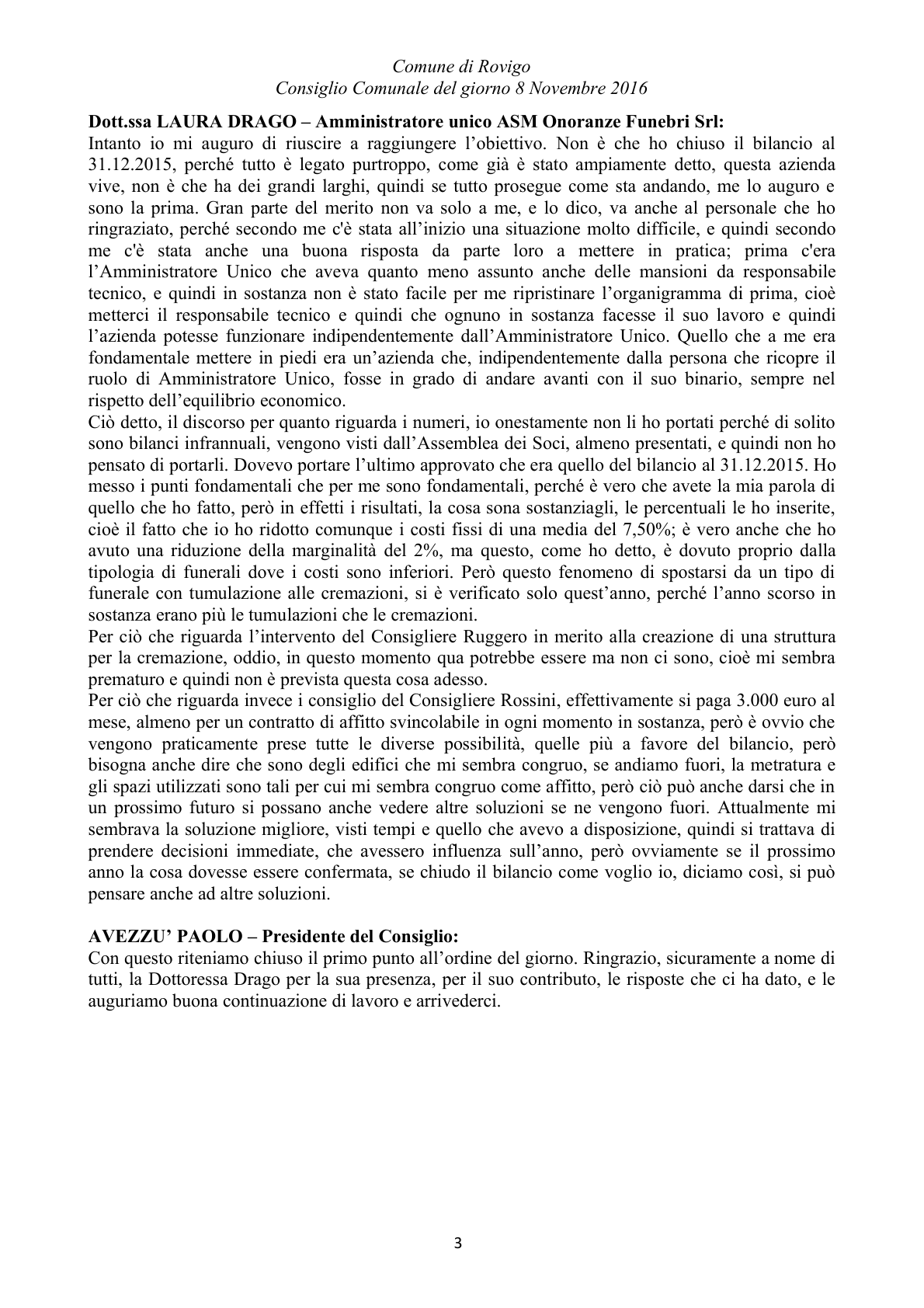 Pagina 33 del verbale
