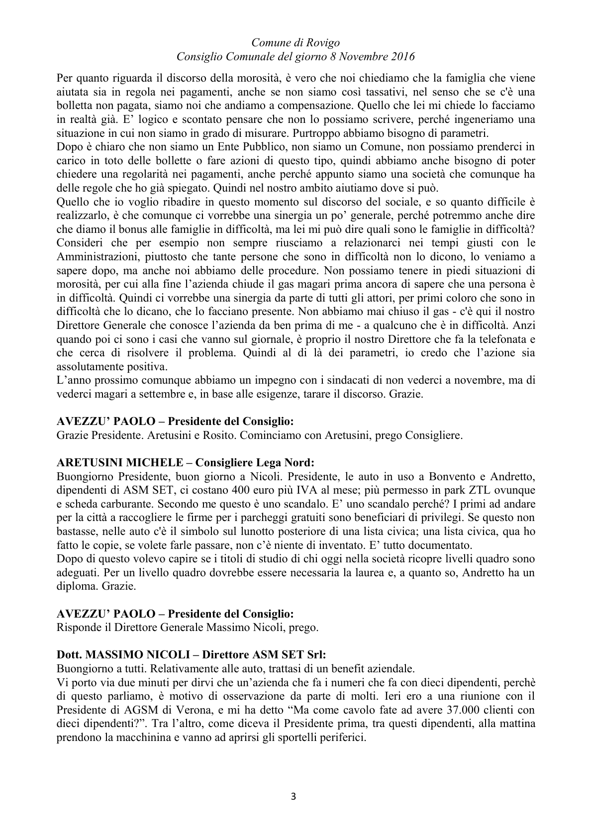 Pagina 39 del verbale