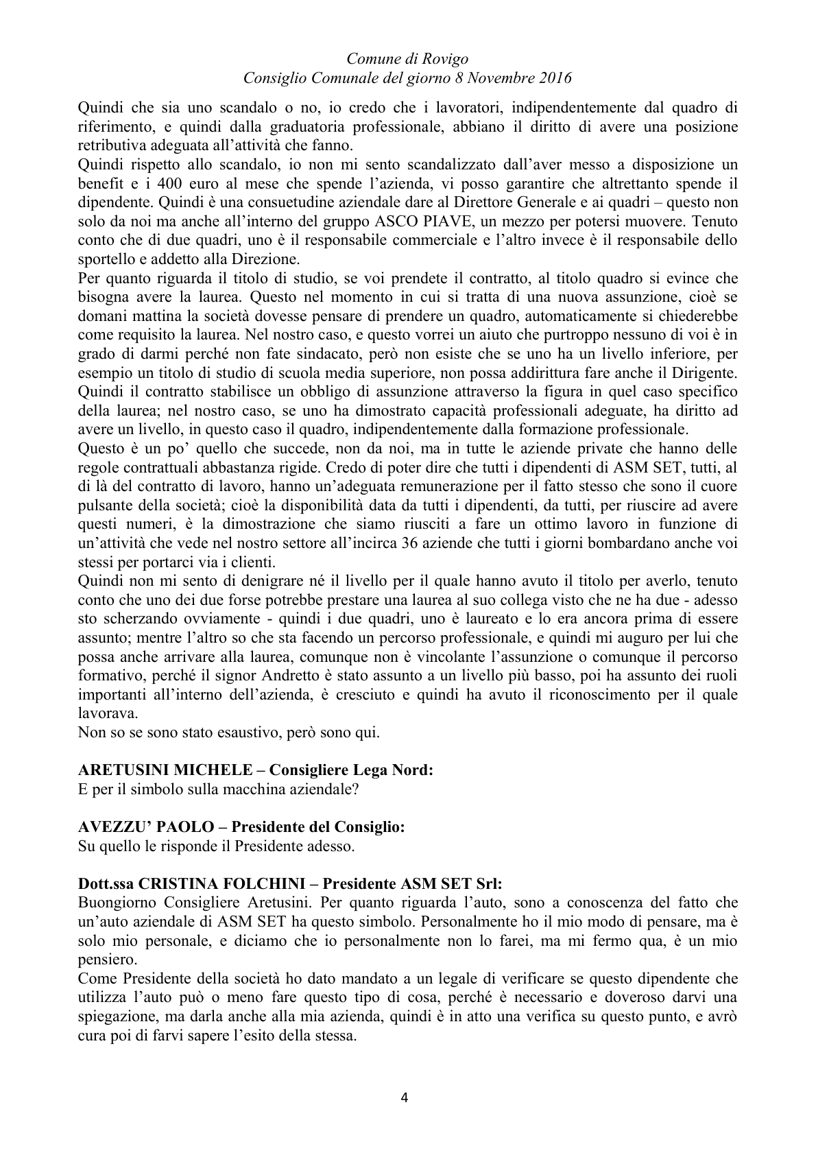 Pagina 40 del verbale