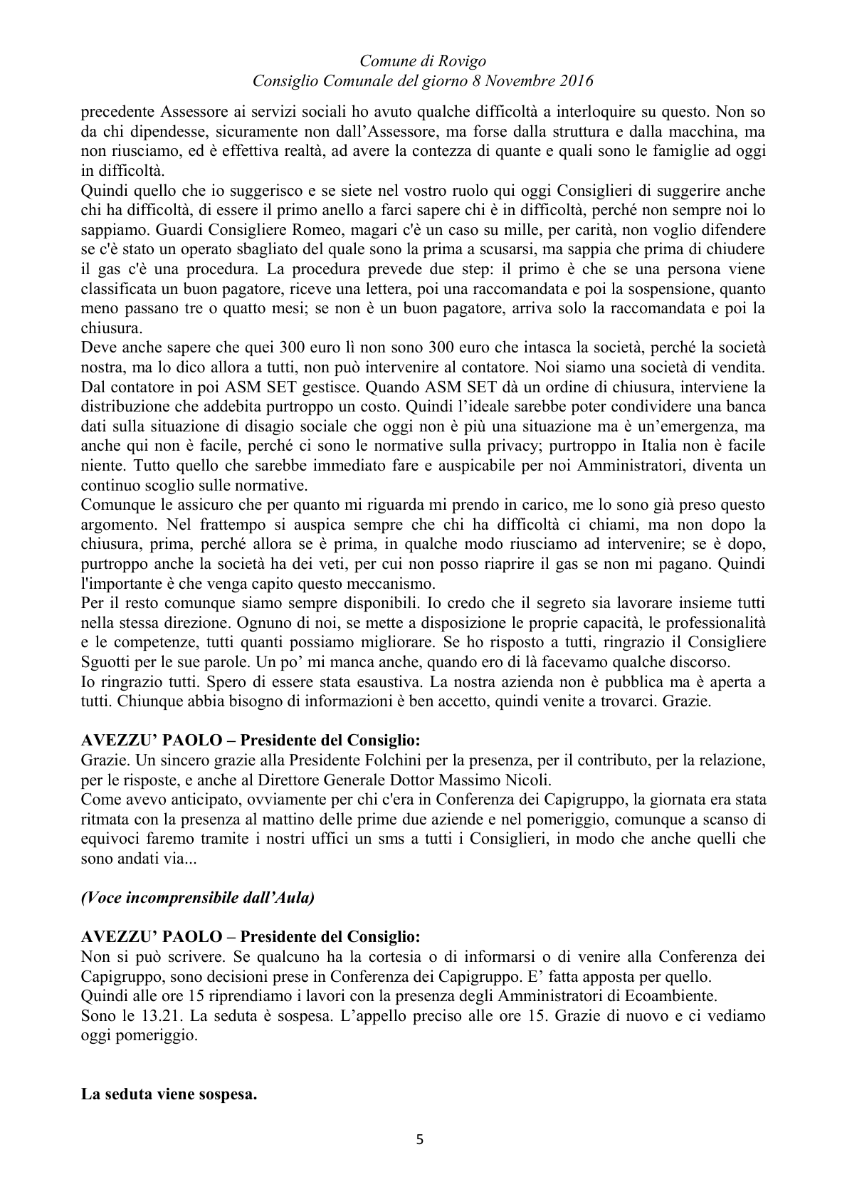 Pagina 57 del verbale
