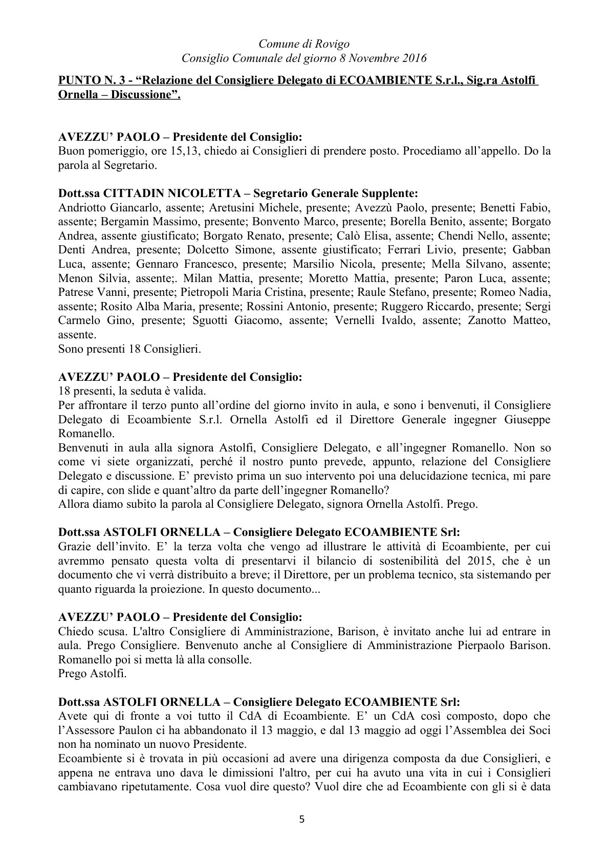 Pagina 58 del verbale