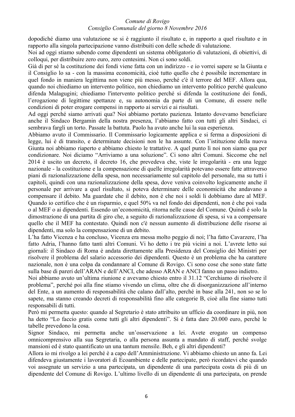 Pagina 6 del verbale