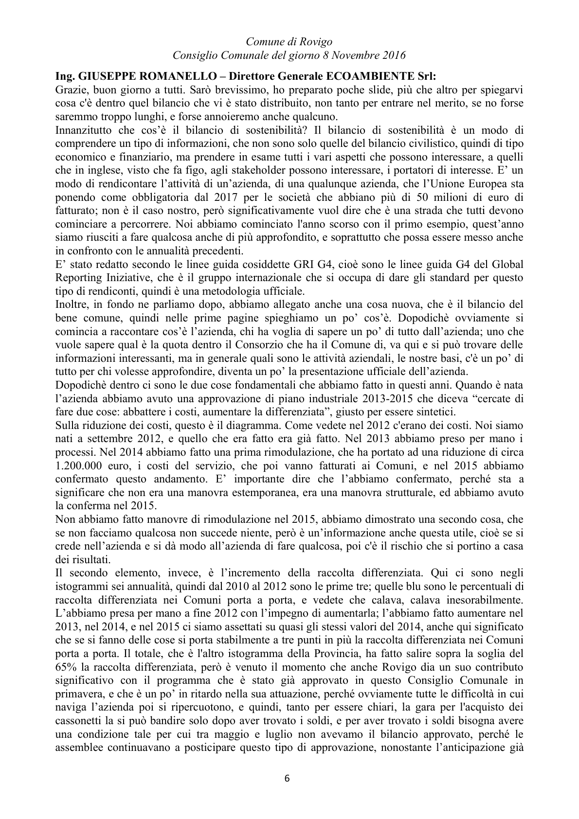 Pagina 62 del verbale