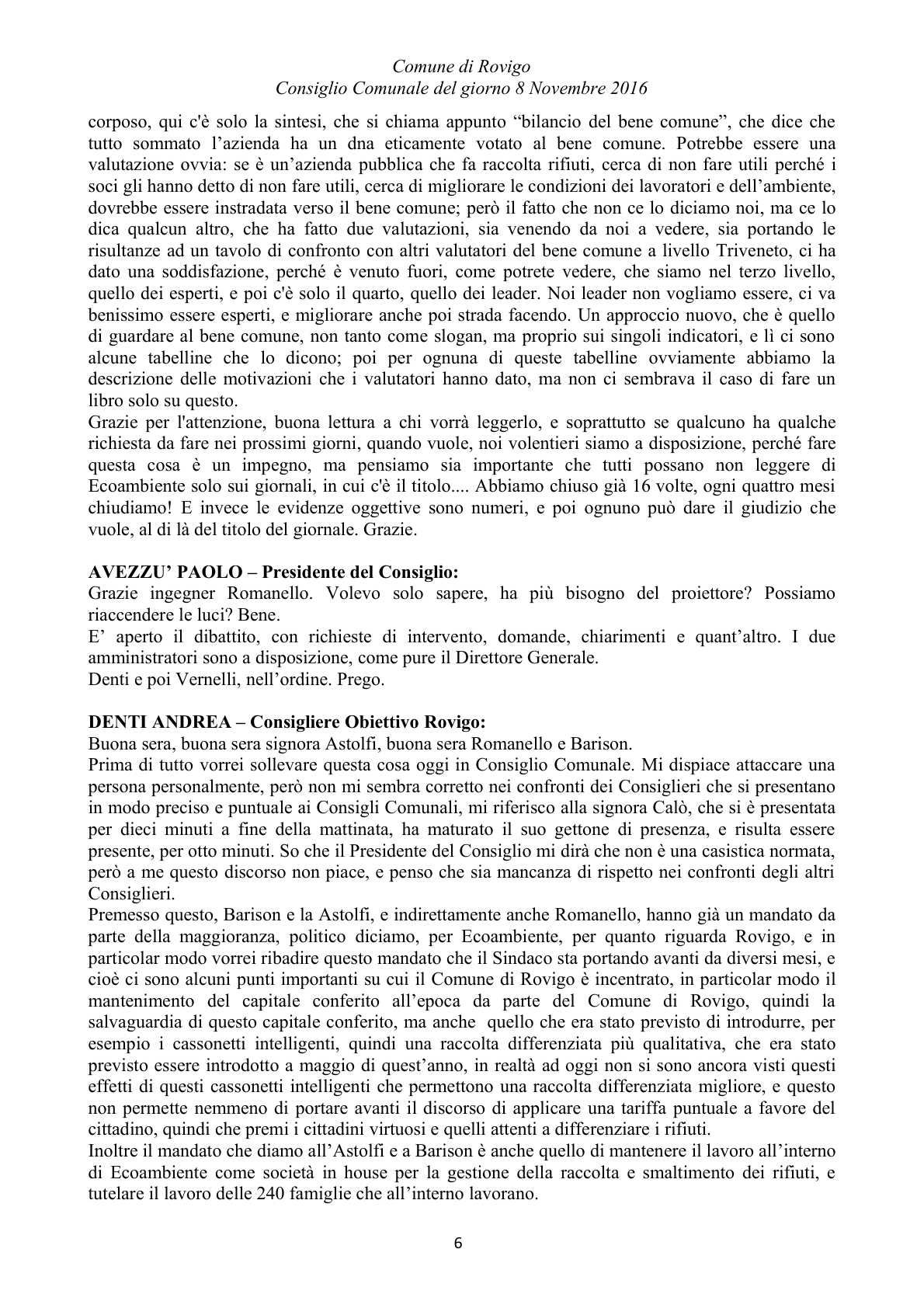 Pagina 64 del verbale