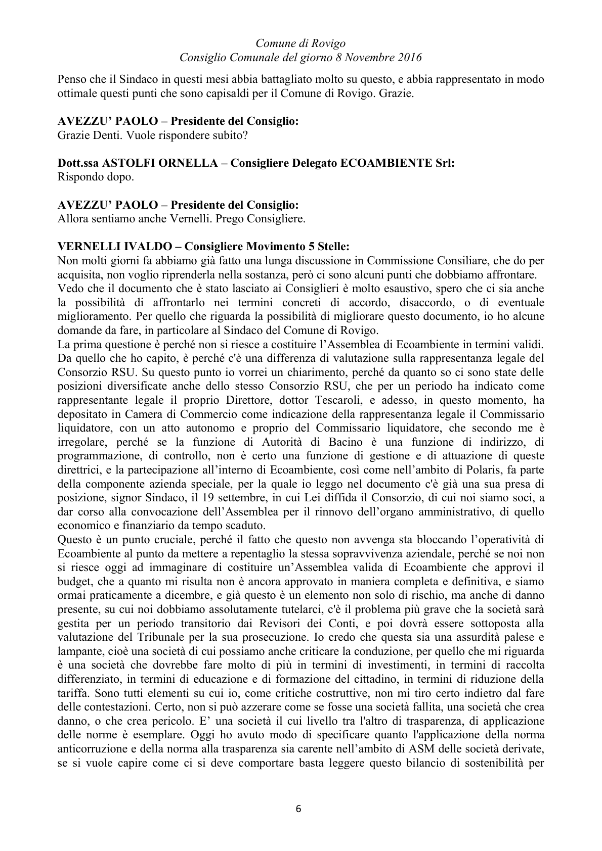 Pagina 65 del verbale