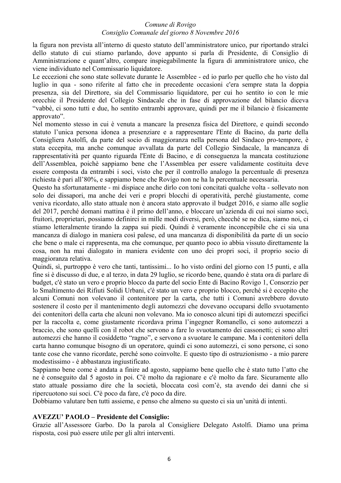 Pagina 67 del verbale