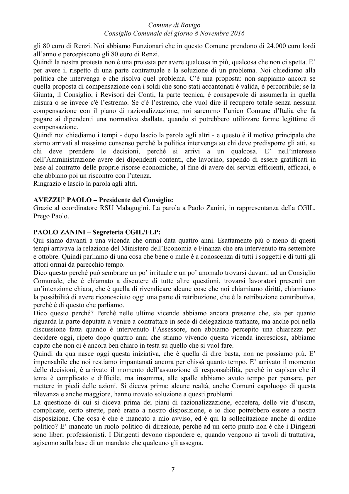 Pagina 7 del verbale