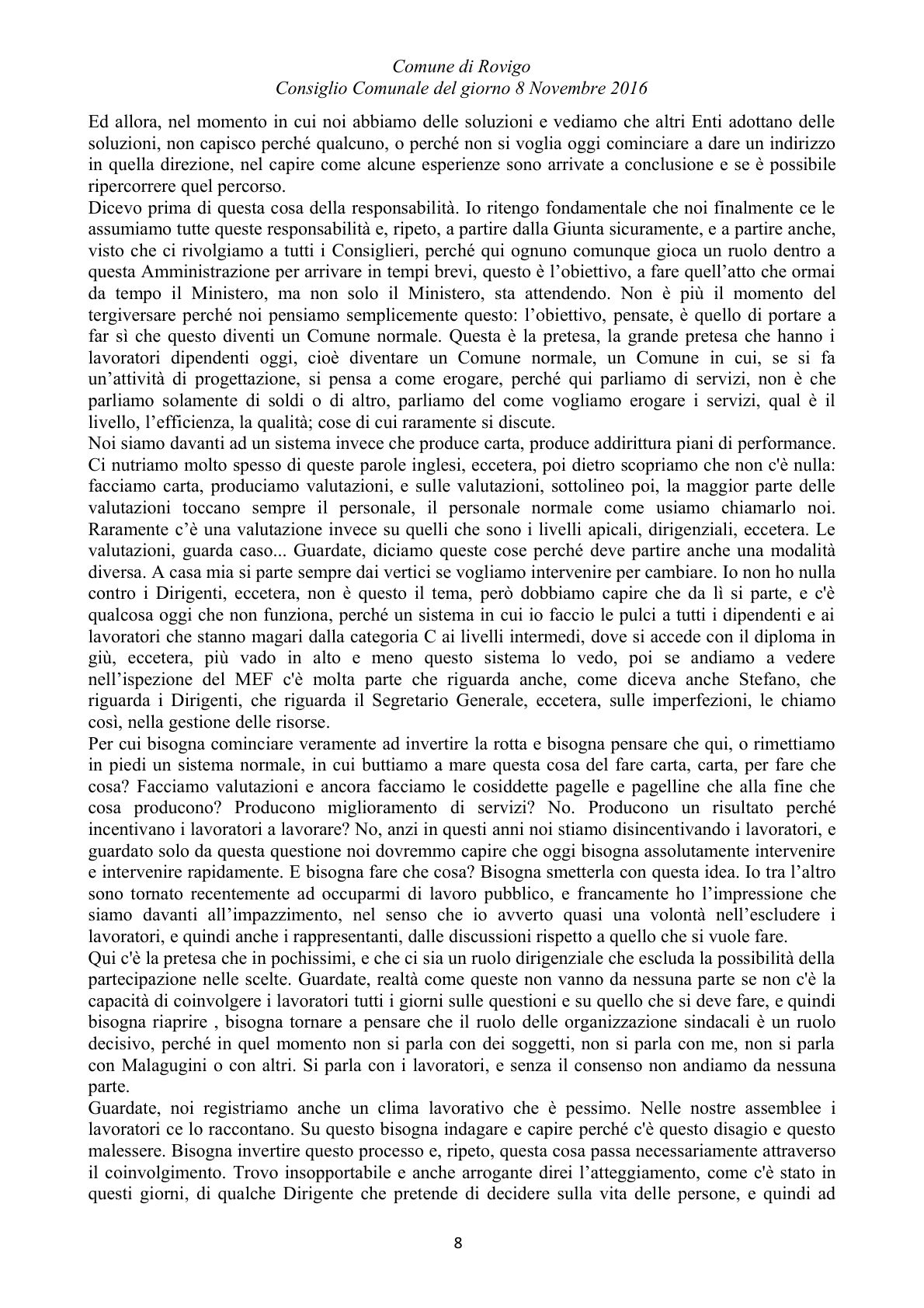 Pagina 8 del verbale