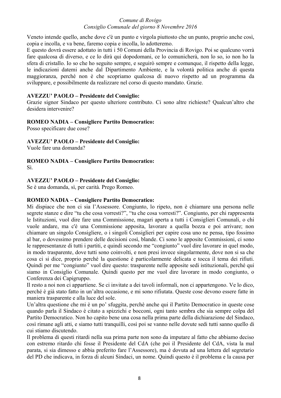 Pagina 81 del verbale