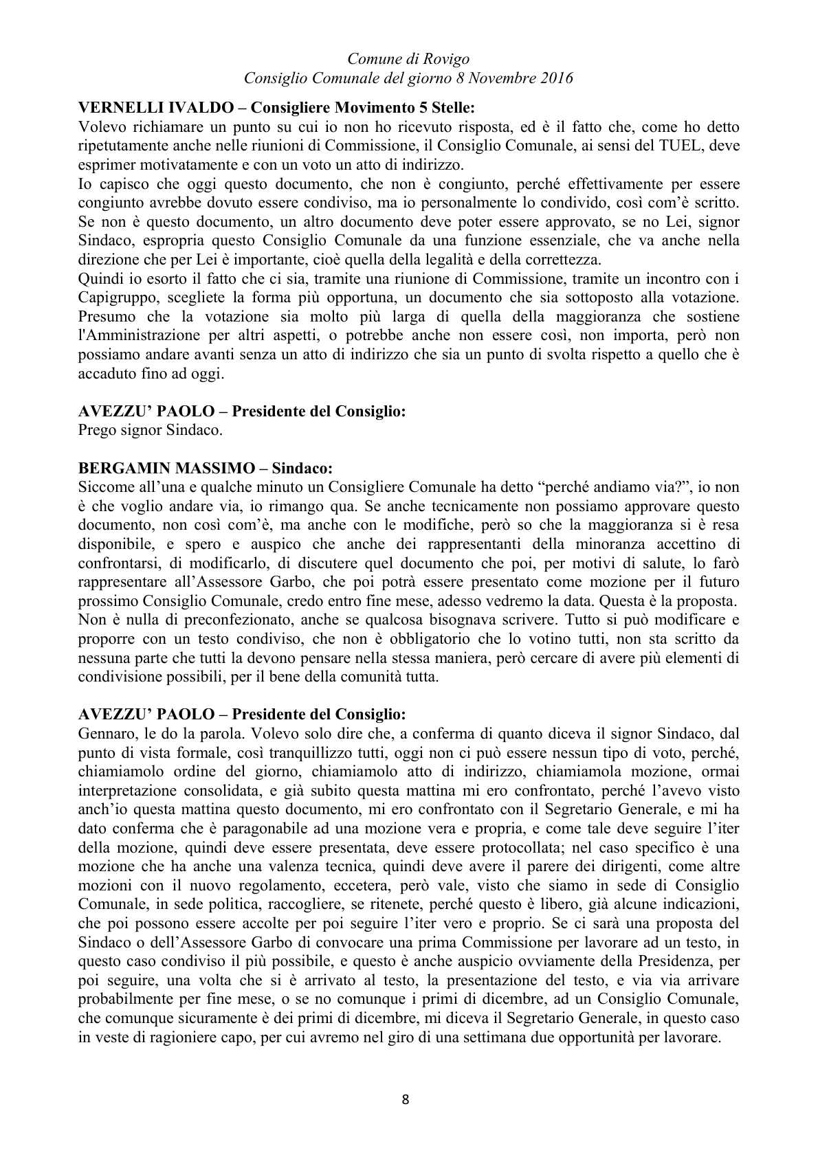 Pagina 84 del verbale