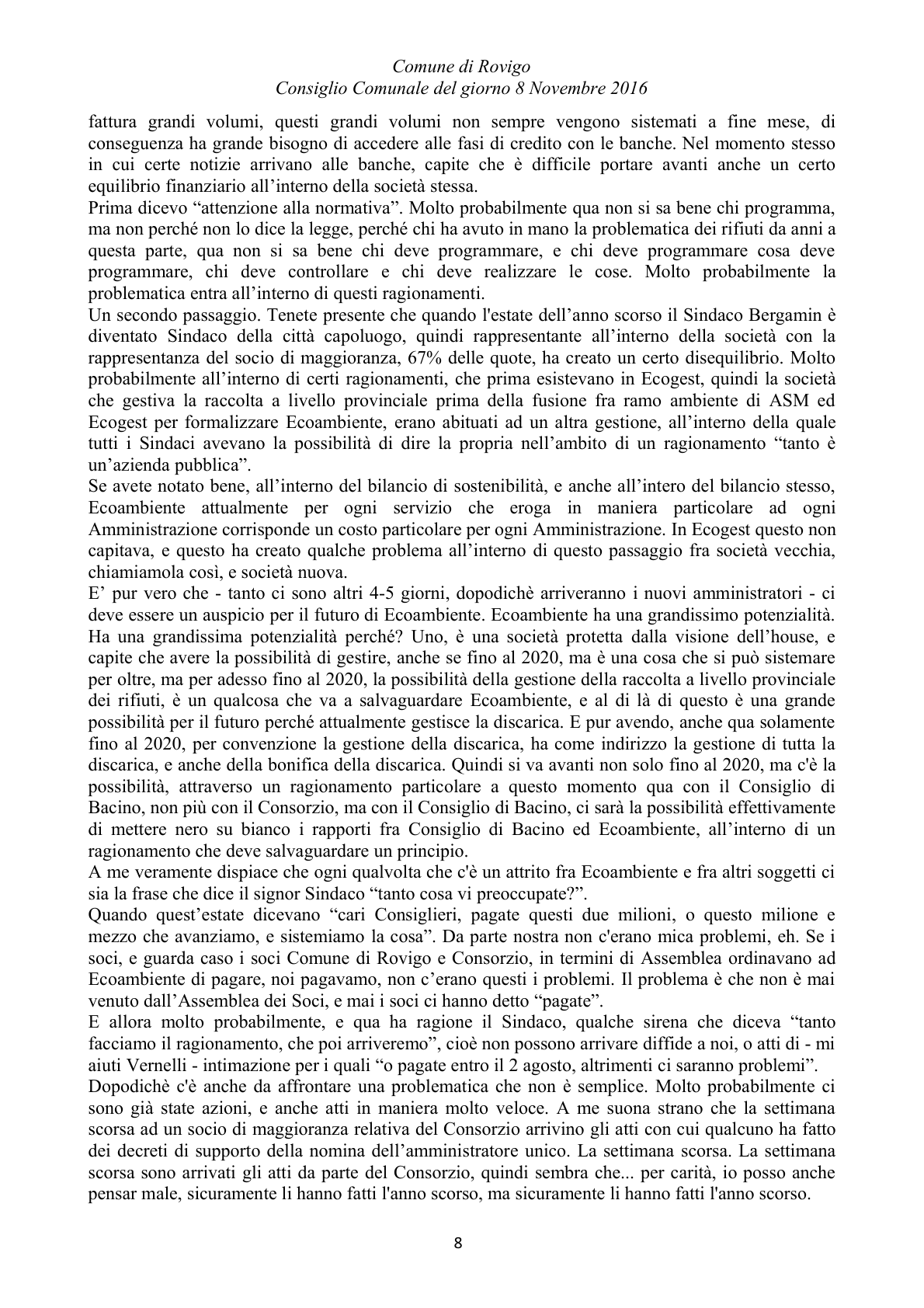 Pagina 86 del verbale