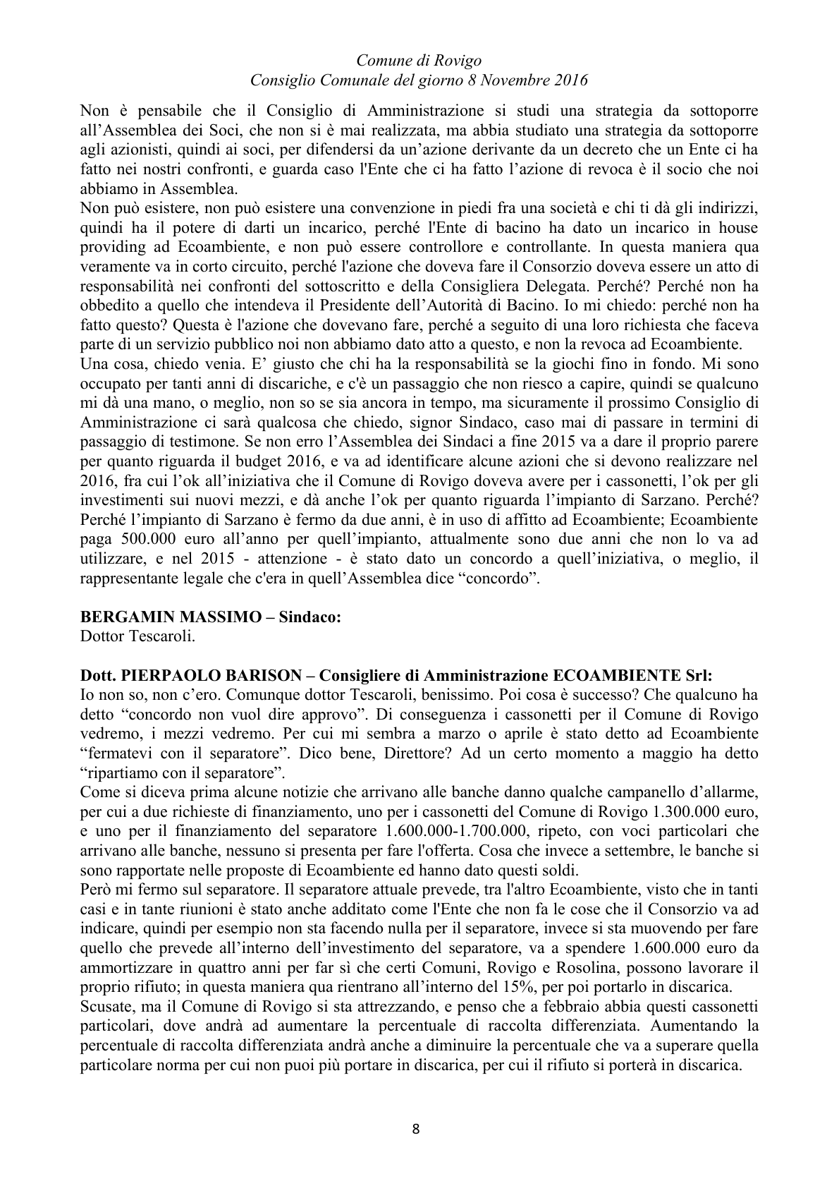 Pagina 87 del verbale