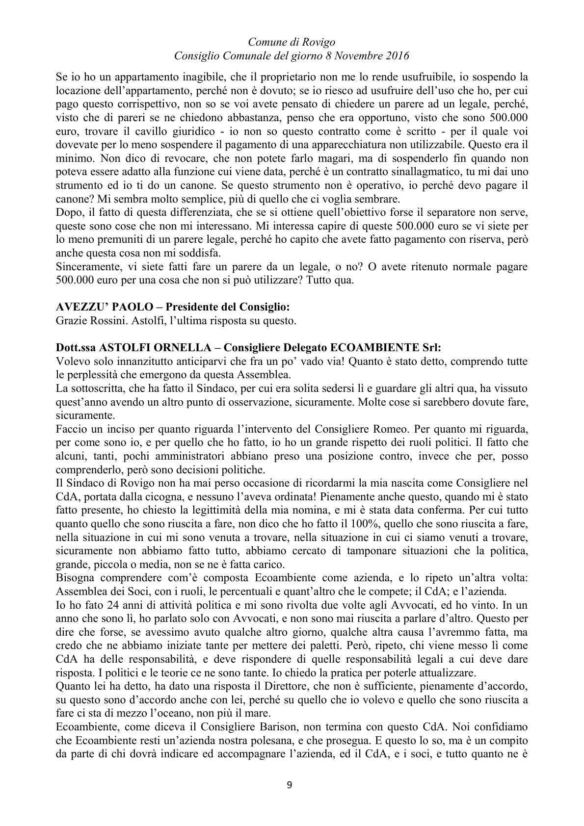 Pagina 91 del verbale