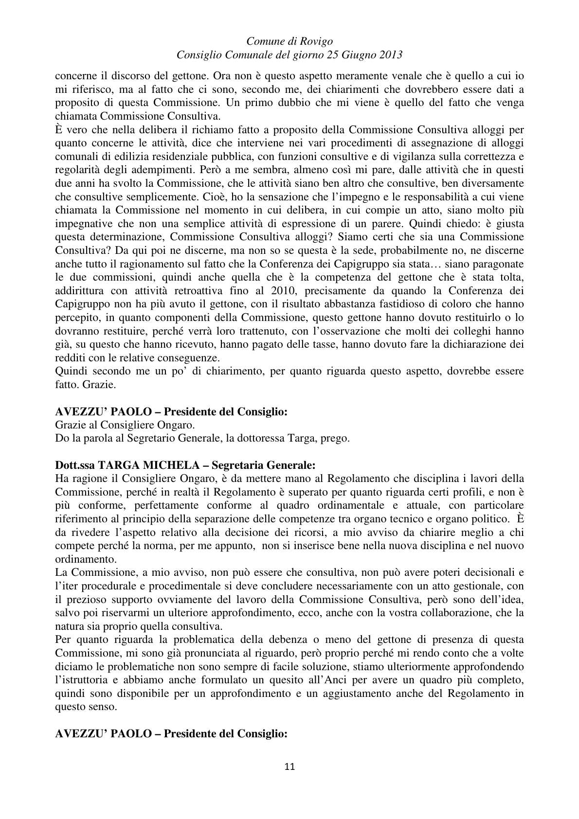 Pagina 11 del verbale