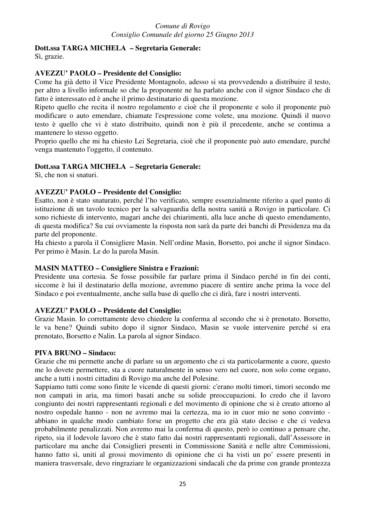 Pagina 25 del verbale