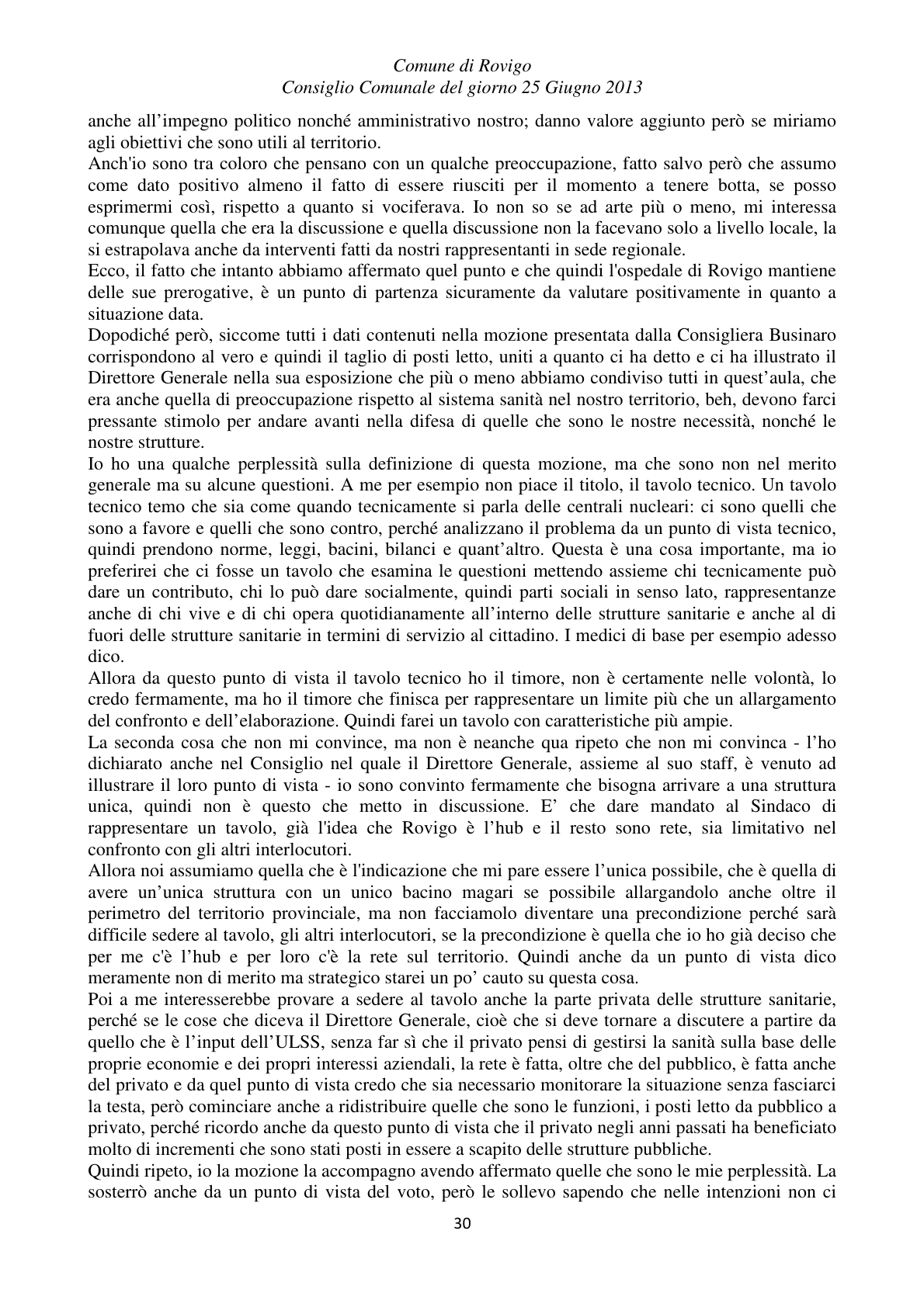 Pagina 30 del verbale