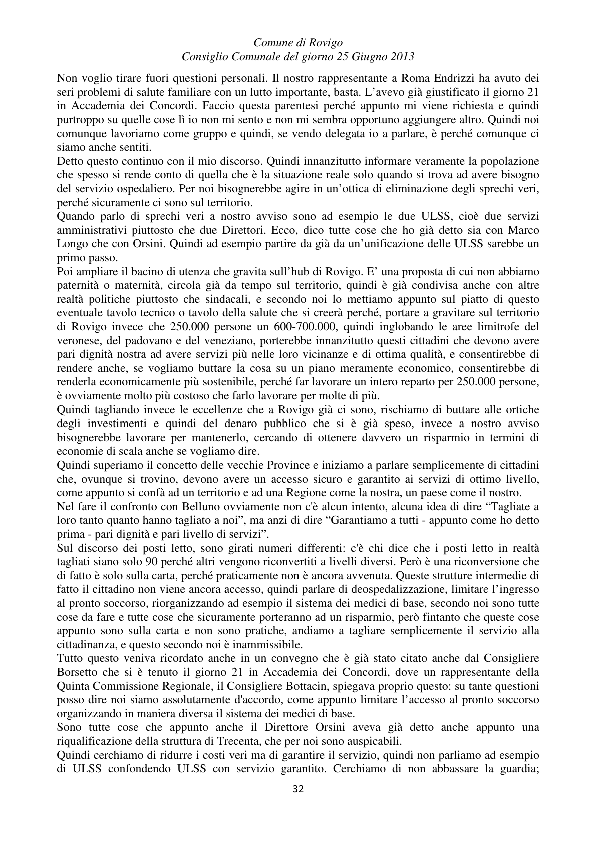 Pagina 32 del verbale