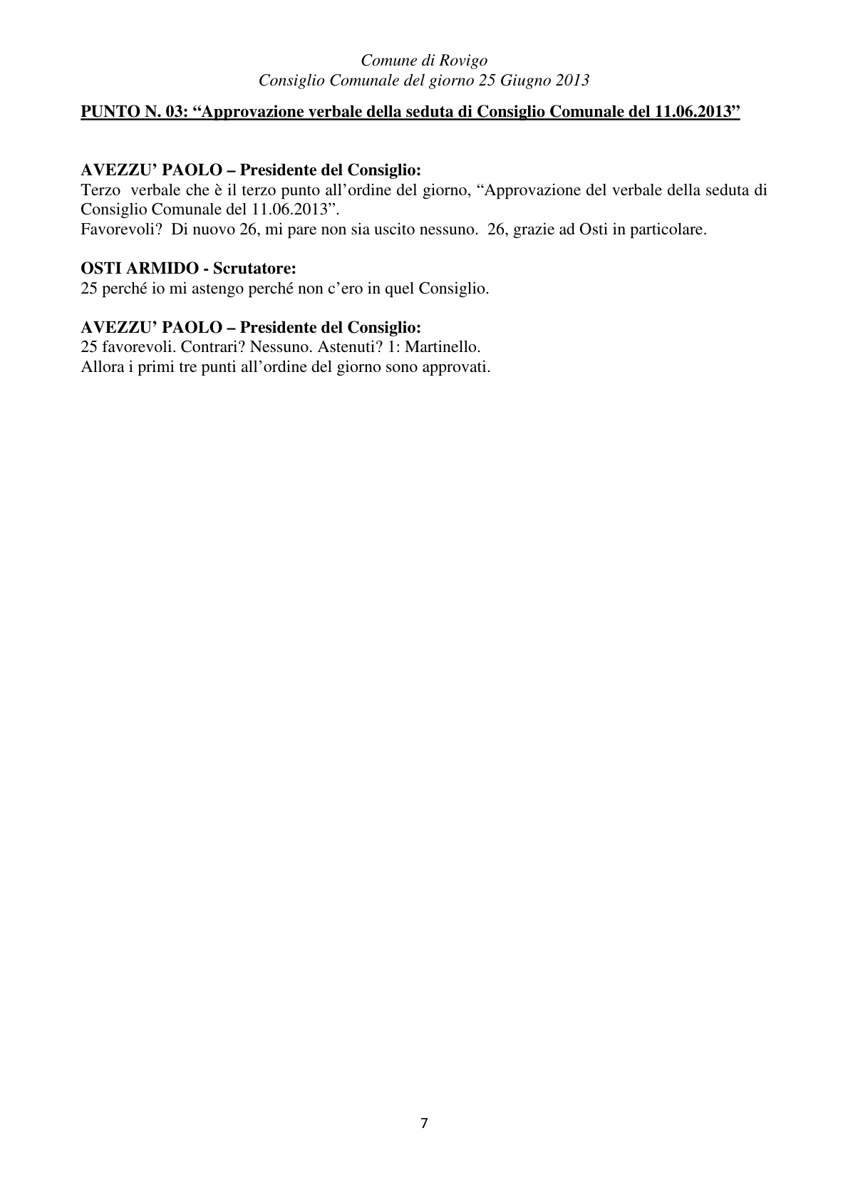 Pagina 7 del verbale