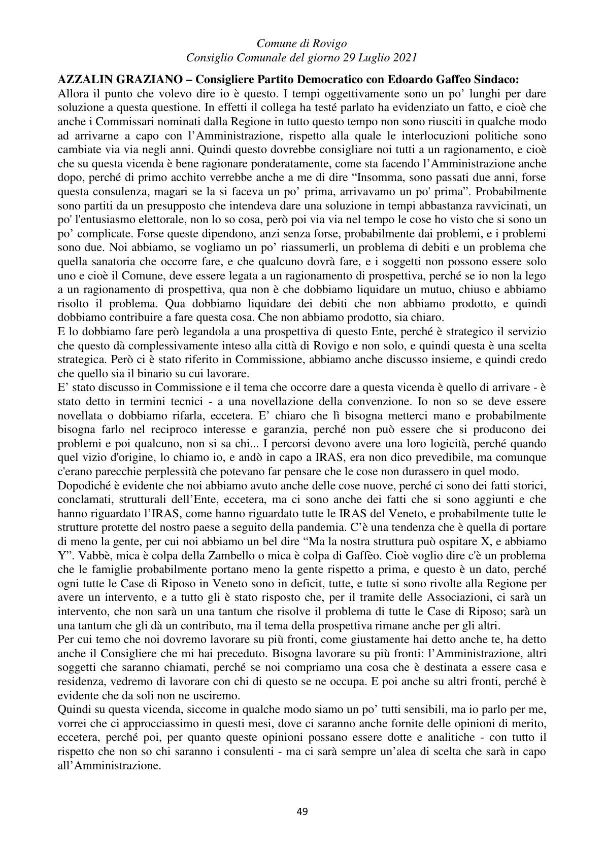 Pagina 49 del verbale