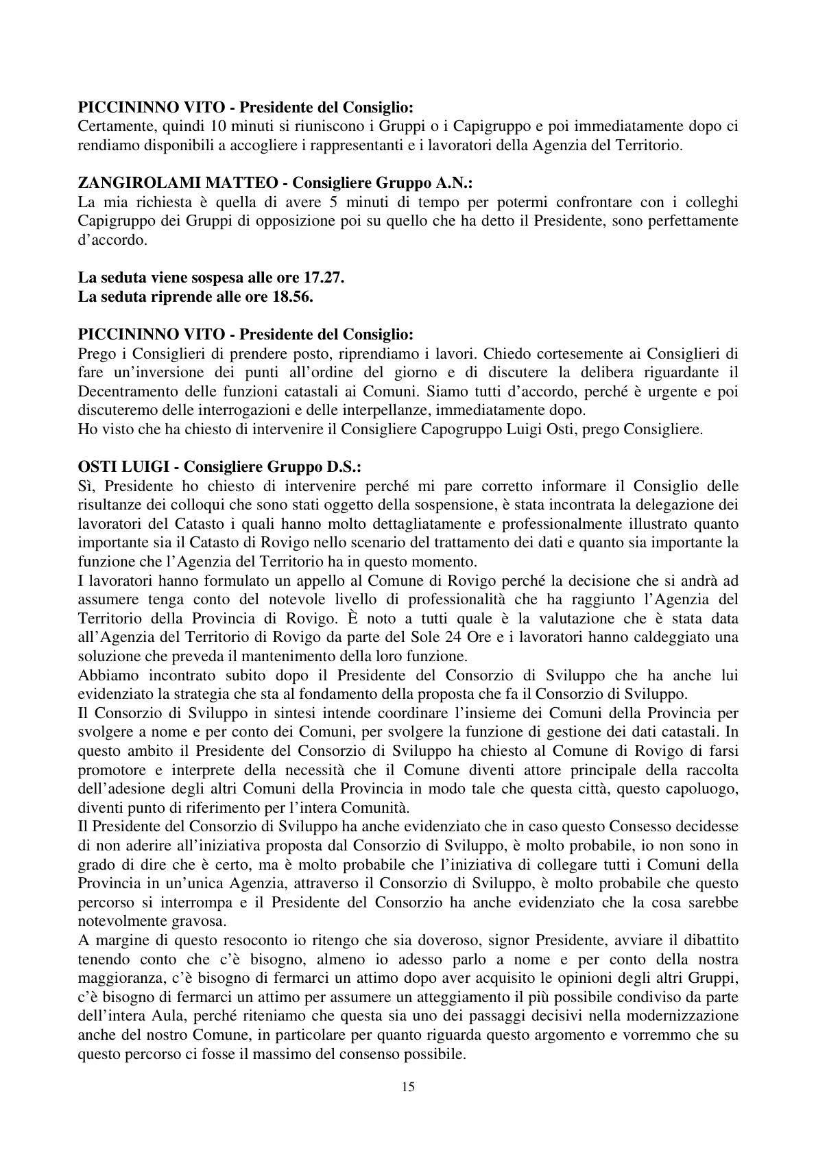 Pagina 16 del verbale