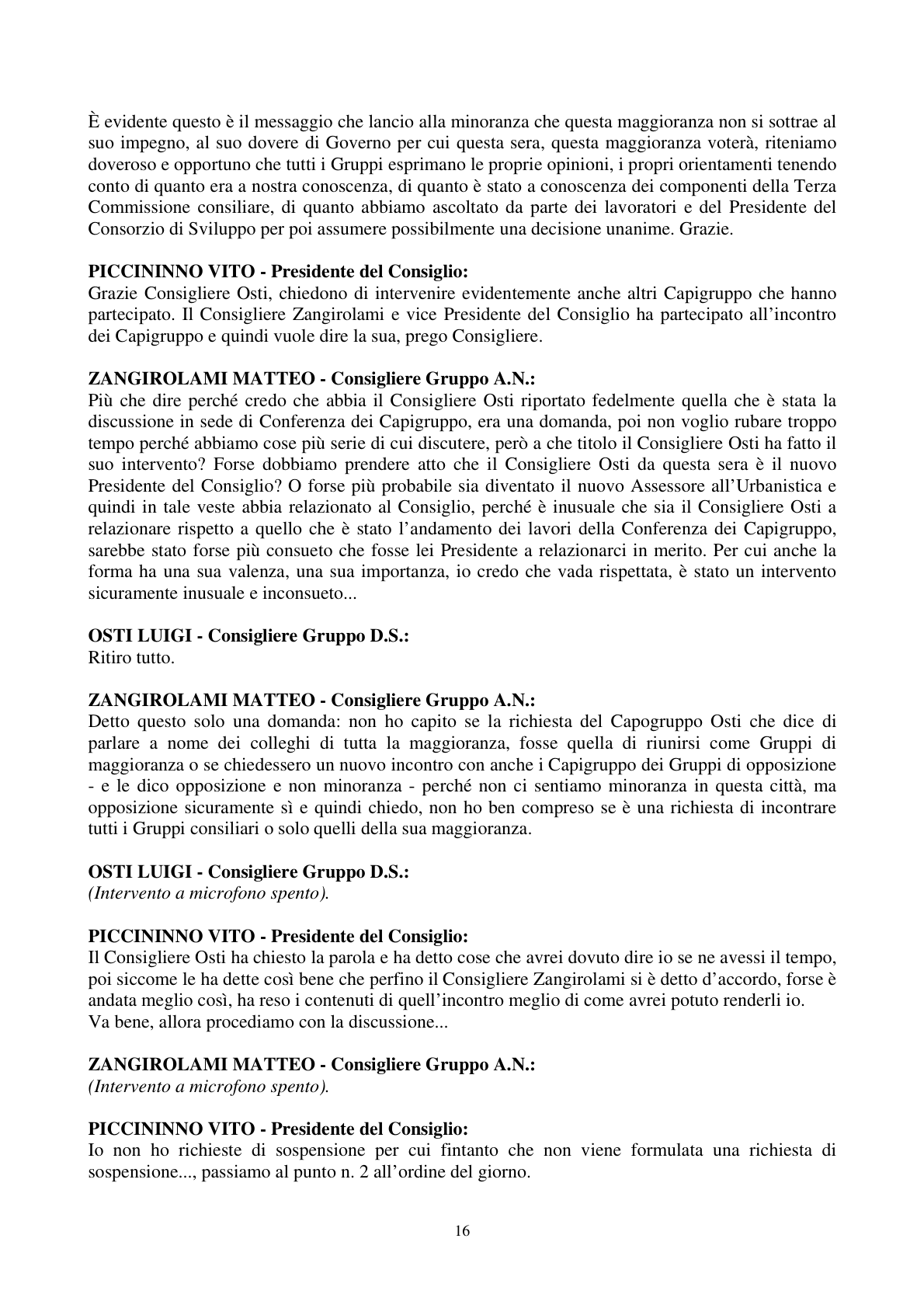 Pagina 17 del verbale