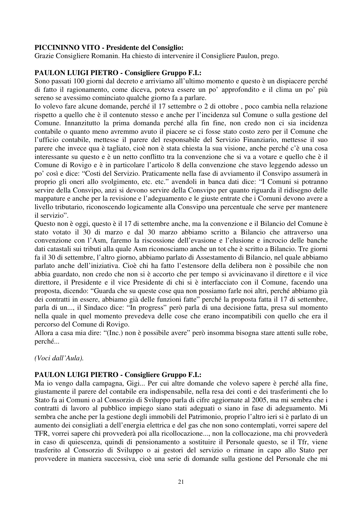 Pagina 22 del verbale
