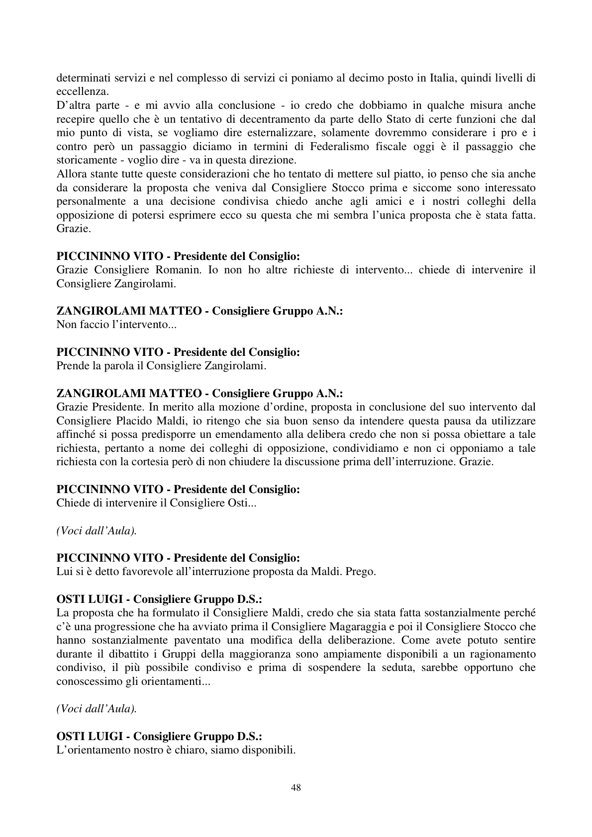 Pagina 49 del verbale