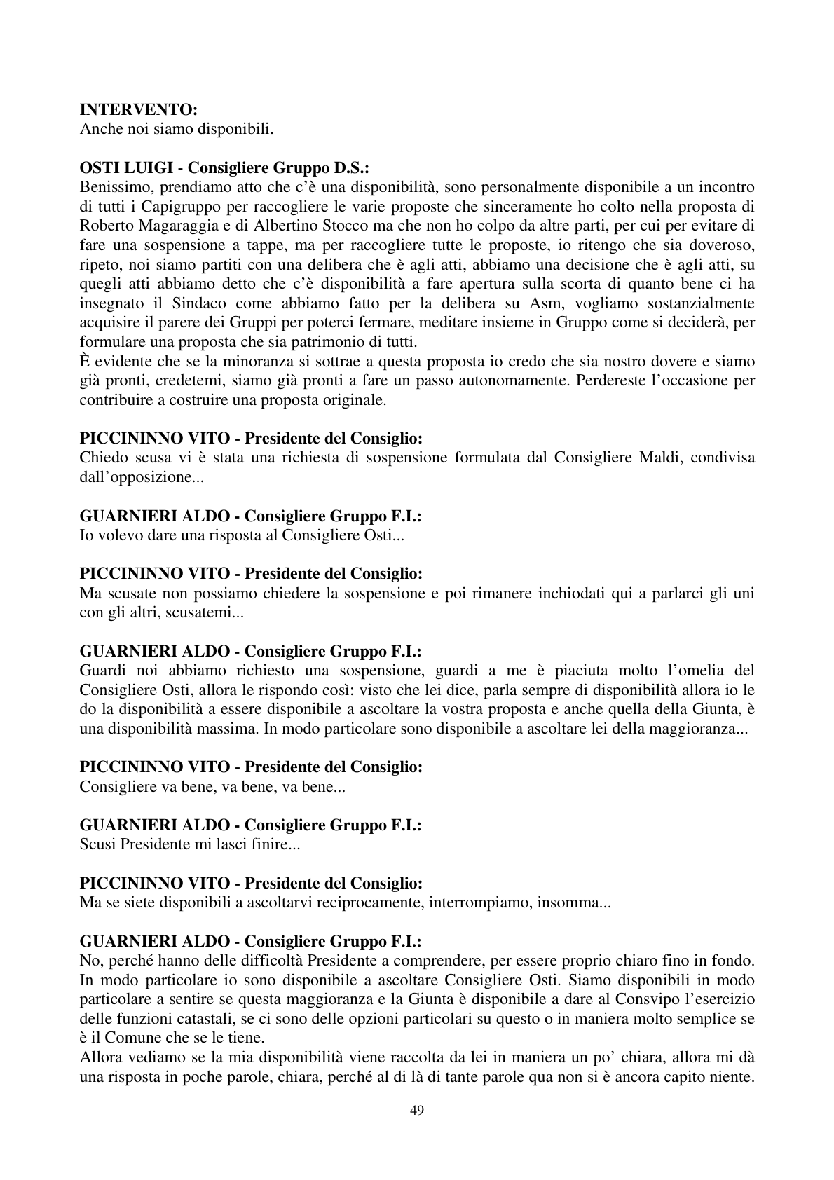 Pagina 50 del verbale