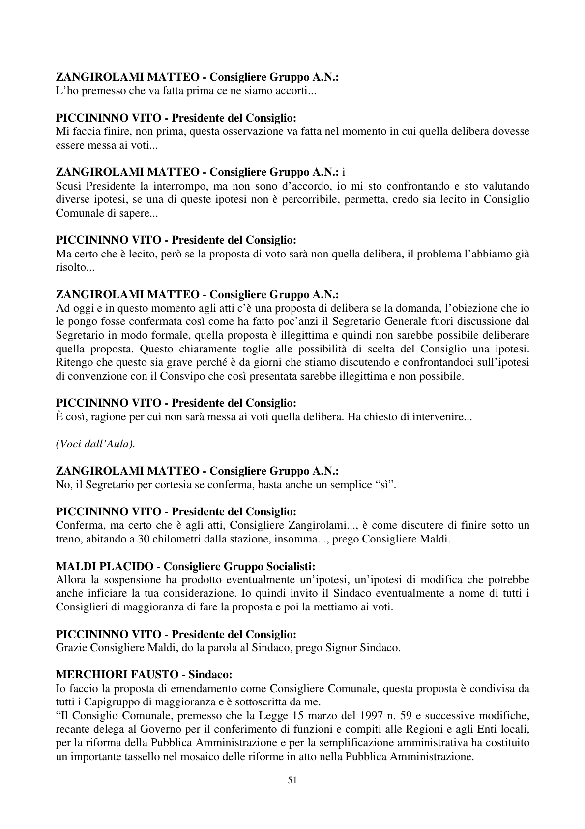 Pagina 52 del verbale