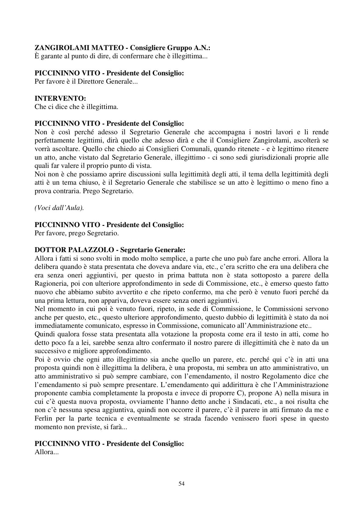 Pagina 55 del verbale