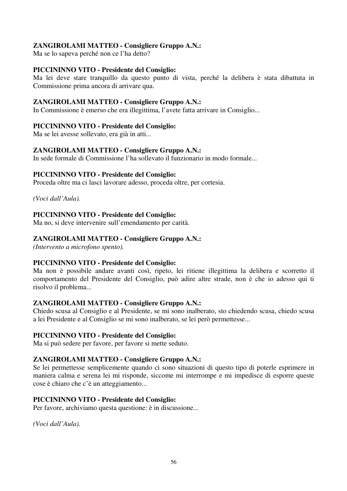 Pagina 57 del verbale