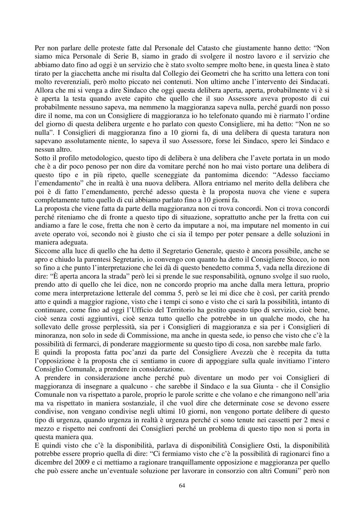 Pagina 65 del verbale
