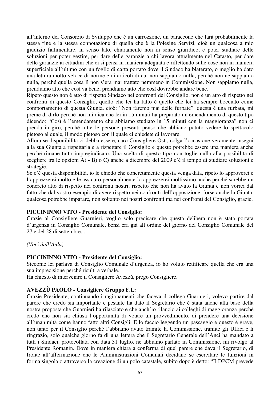 Pagina 66 del verbale